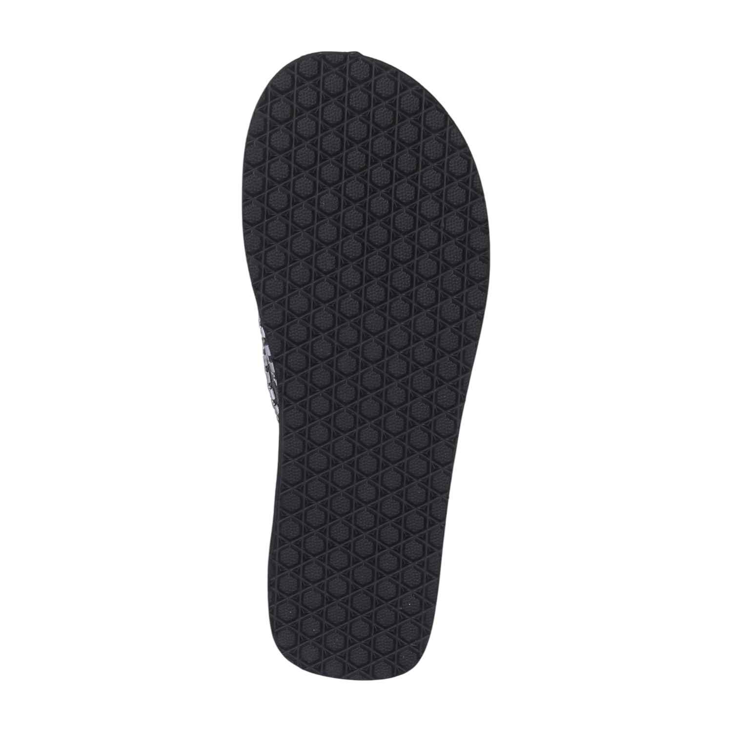 Gunmetal Coloured Embellished Thongs for Women