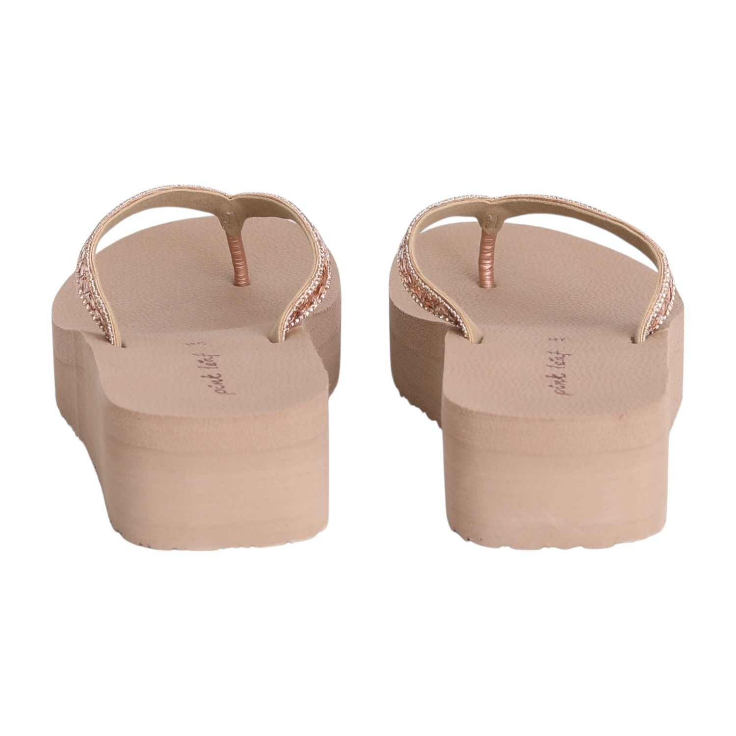 Women's Sparkle Blush Rise Platform Sandals