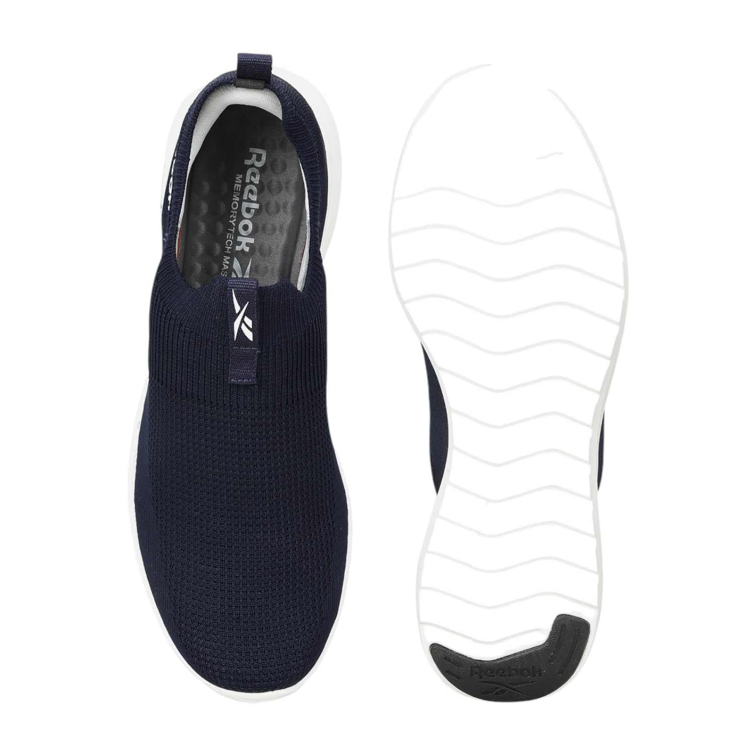 Men Navy Blue Slip-On Walking Shoes