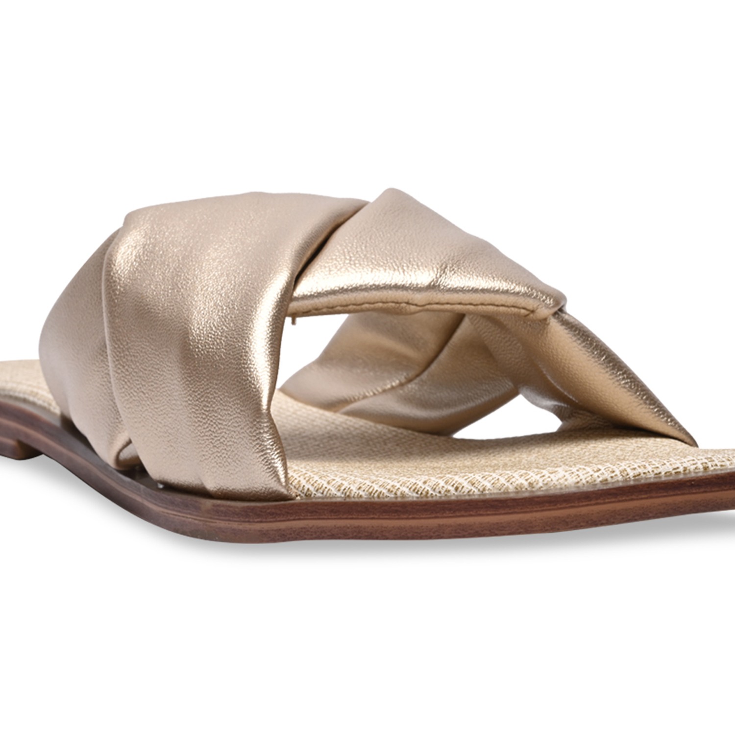 Gold Women Casual Comfortable Flats