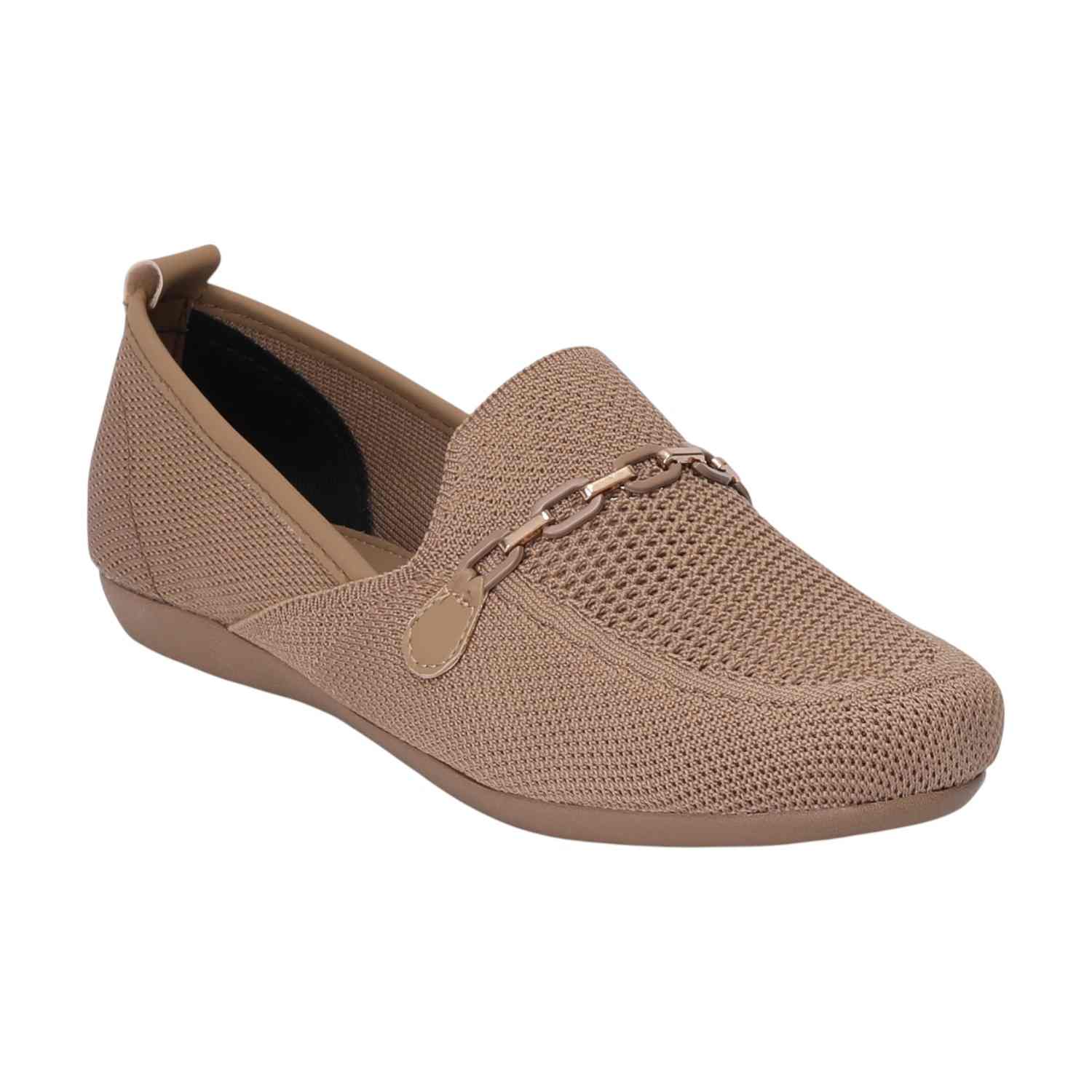 Beige Casual Slip-Ons for Women