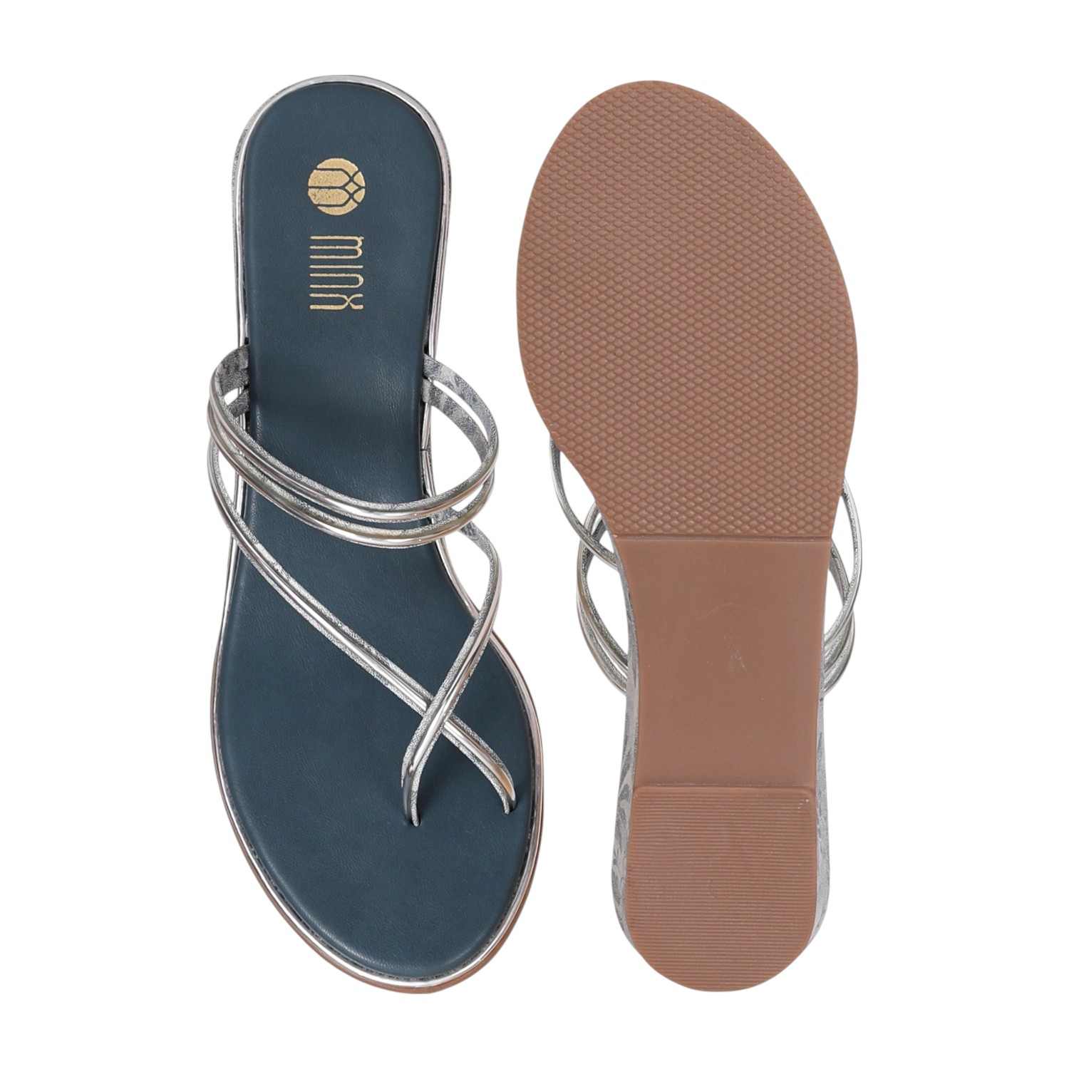 Women Teal Strappy Wedge Sandal