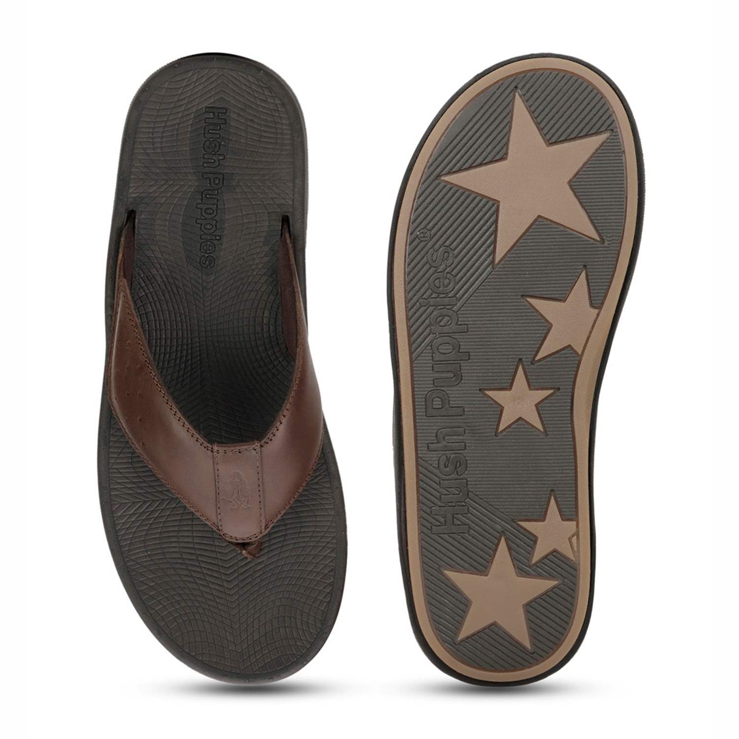 Hush Puppies | Men Mandy New Brown Thong|3