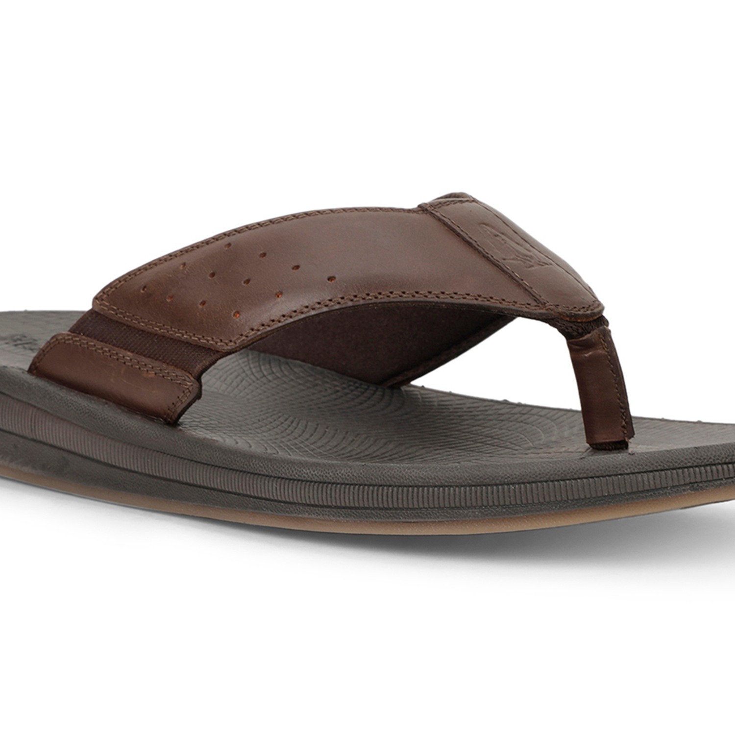 Hush Puppies | Men Mandy New Brown Thong|4