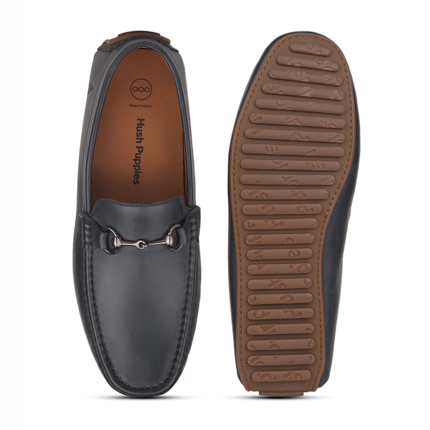 Hush Puppies | Willian Trim 2.0 Navy Loafers For Men|3