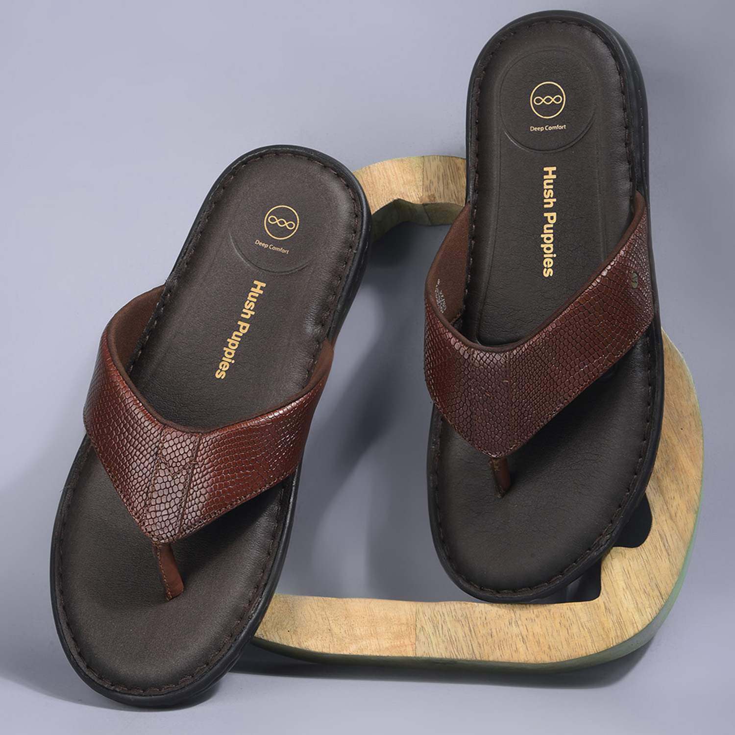 Hush Puppies | Men Potter 2.0 Tan Flip Flops|0
