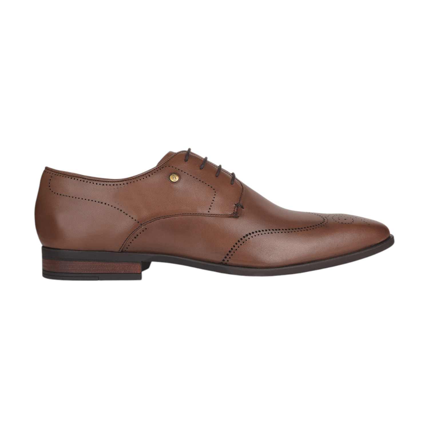 Hush Puppies | Men New York Br Derby Brown Formal Shoes|2