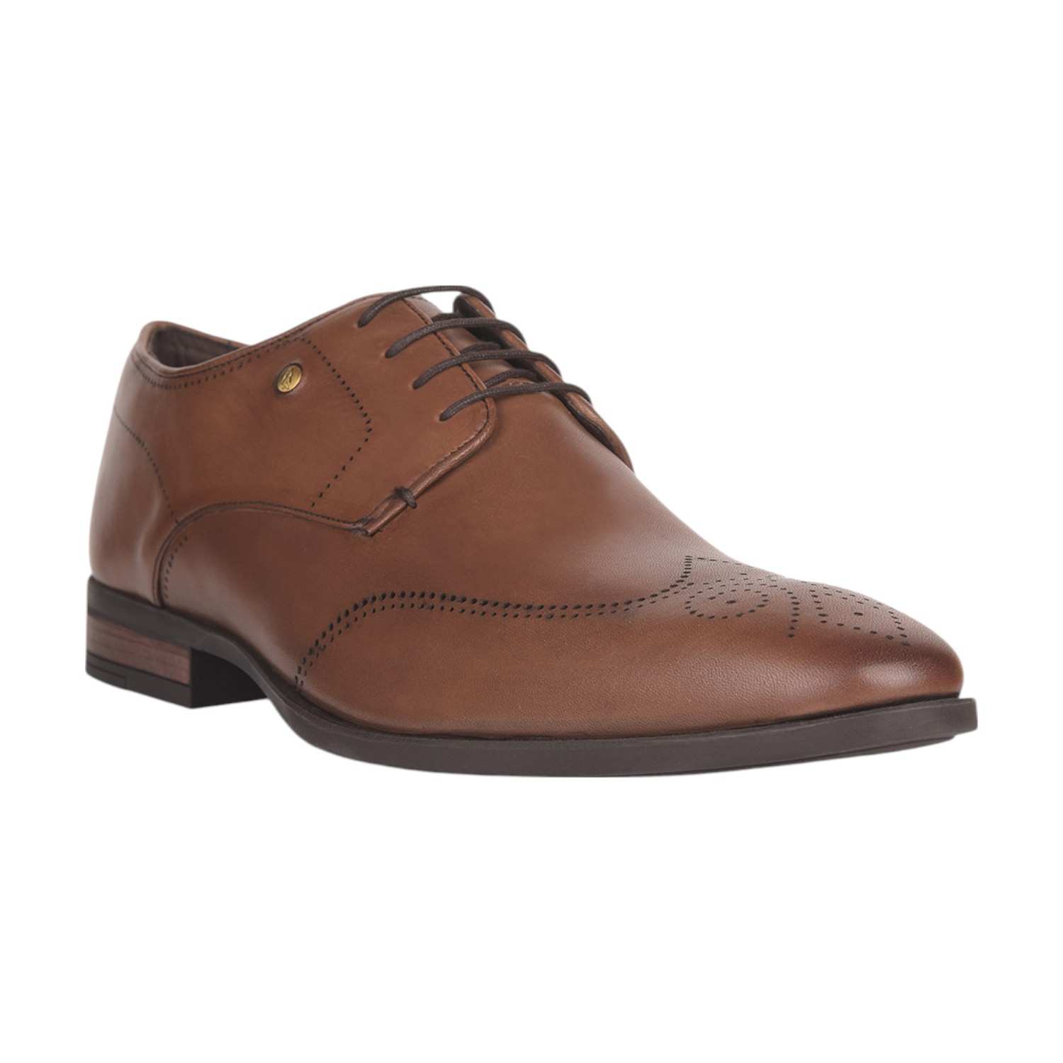 Hush Puppies | Men New York Br Derby Brown Formal Shoes|1