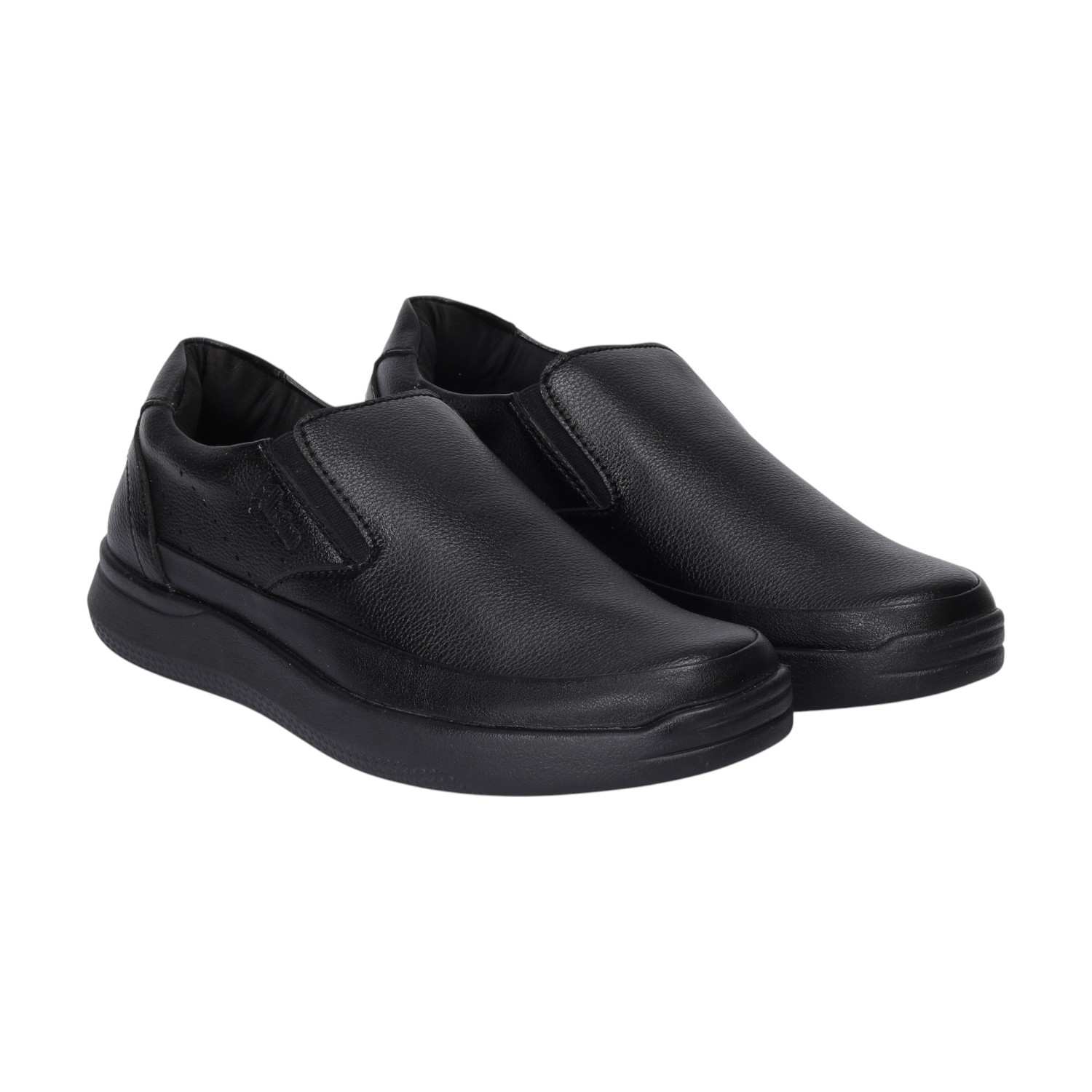 Men Black Casual Shoes Slip On