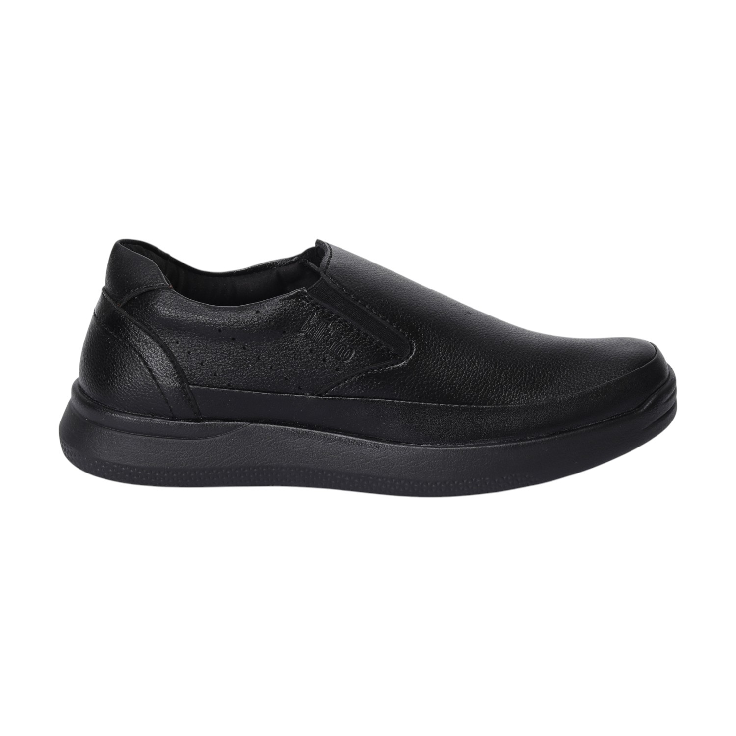 Men Black Casual Shoes Slip On