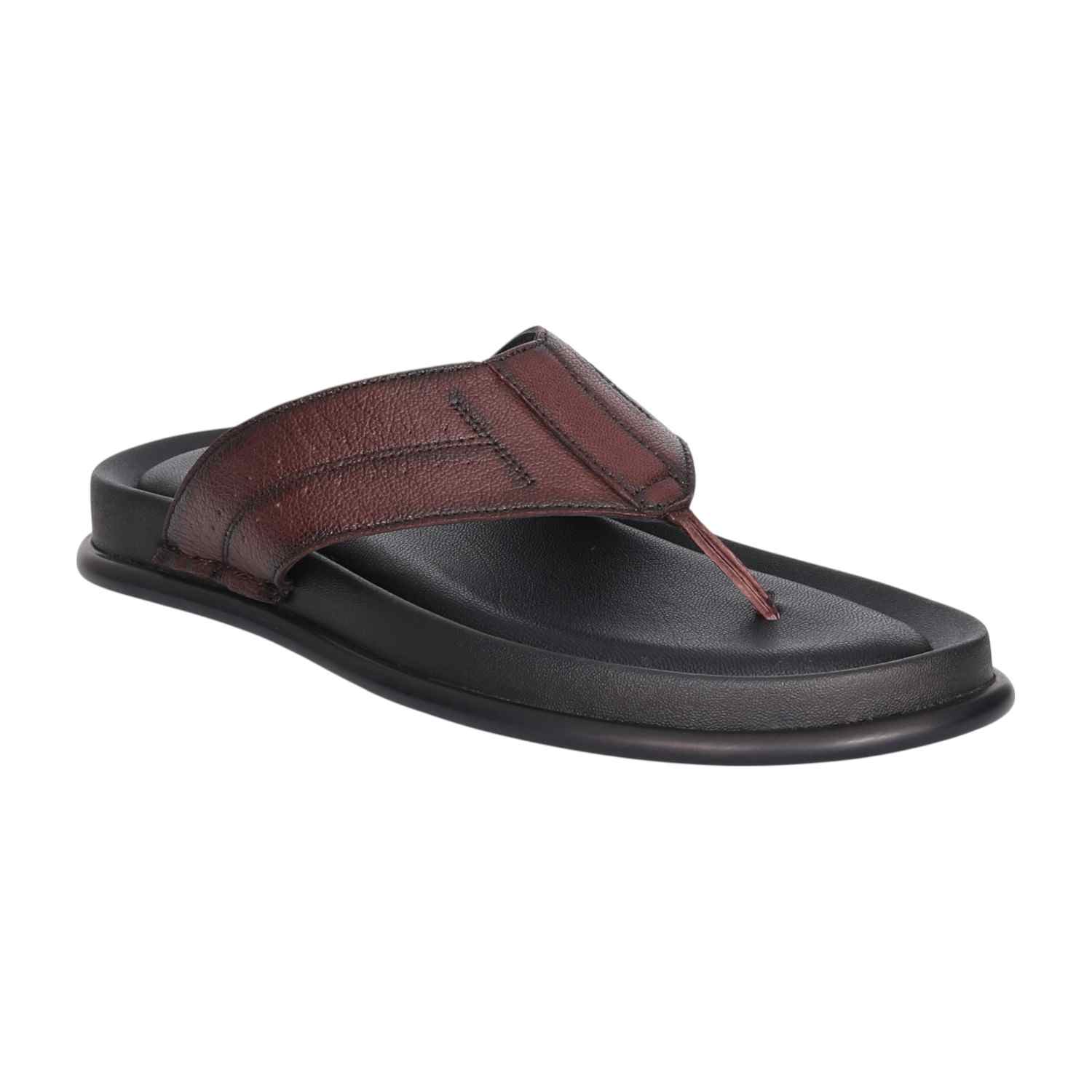 Men Vintage Brown Comfort Thongs