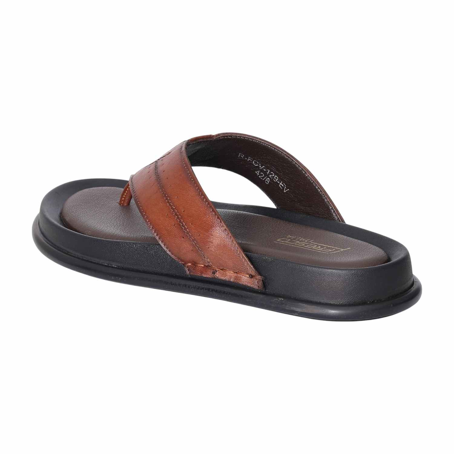 Men Vintage Tan Comfort Thongs