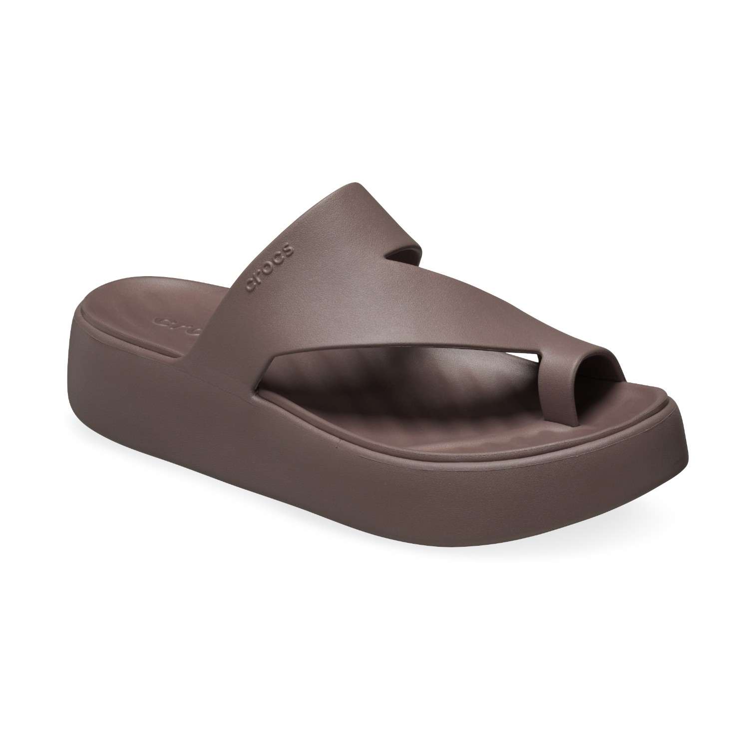 Getaway Platform Toe Loop Women Dark Brown Sandals