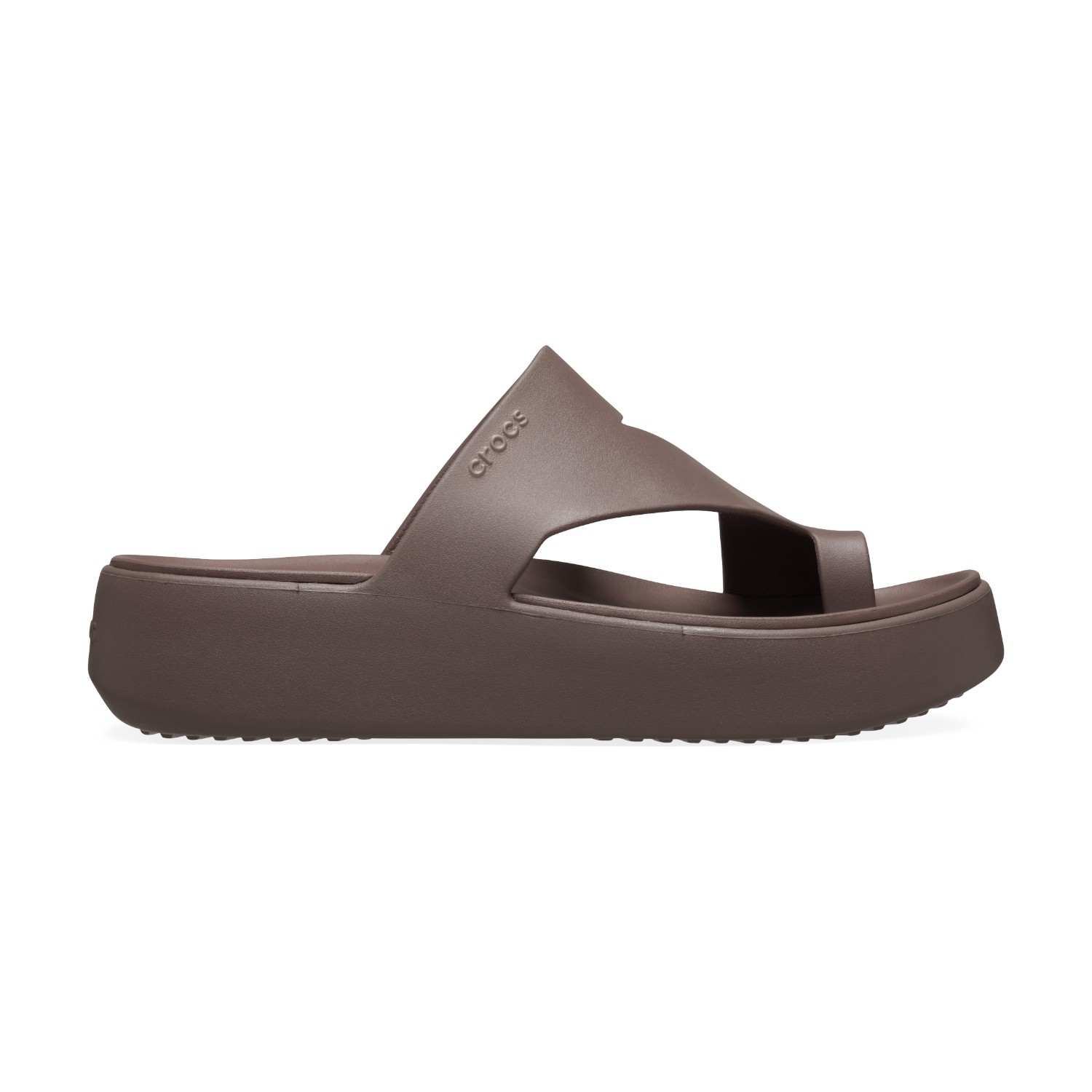 Getaway Platform Toe Loop Women Dark Brown Sandals