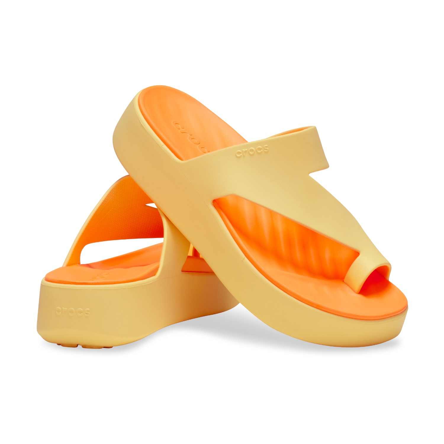 Getaway Platform Toe Loop Women Golden Sandals