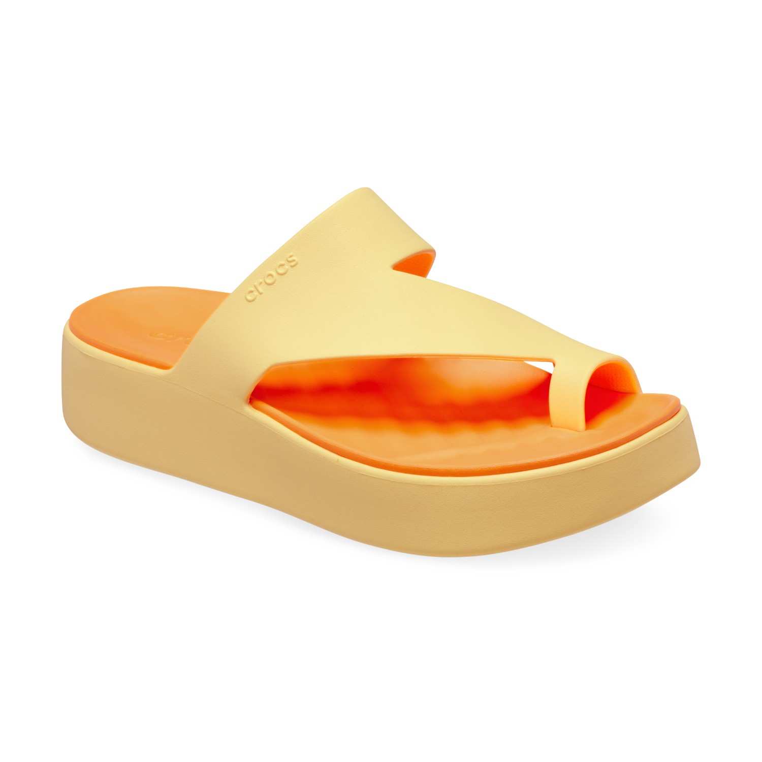 Getaway Platform Toe Loop Women Golden Sandals