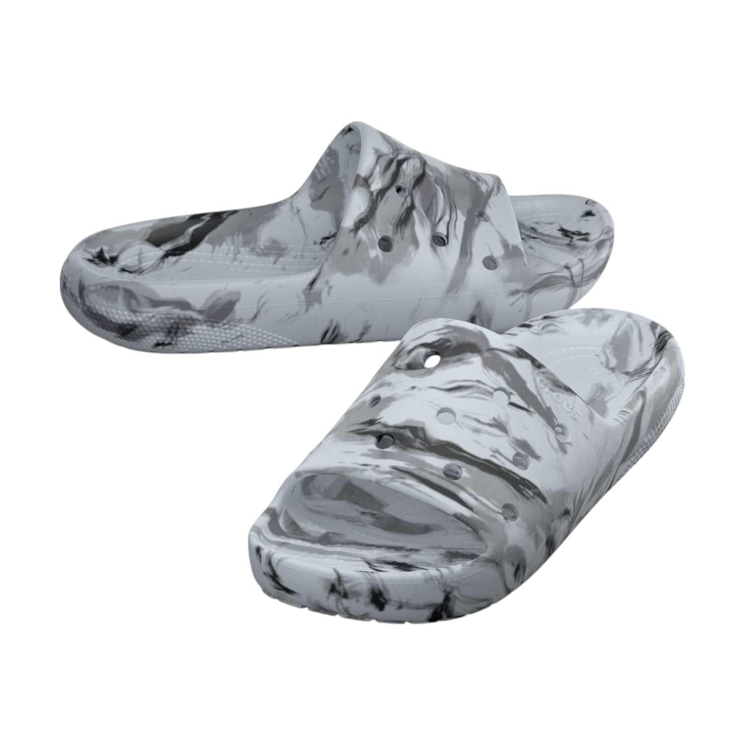 Classic Marbled Ii Men Blue Multi Slidders