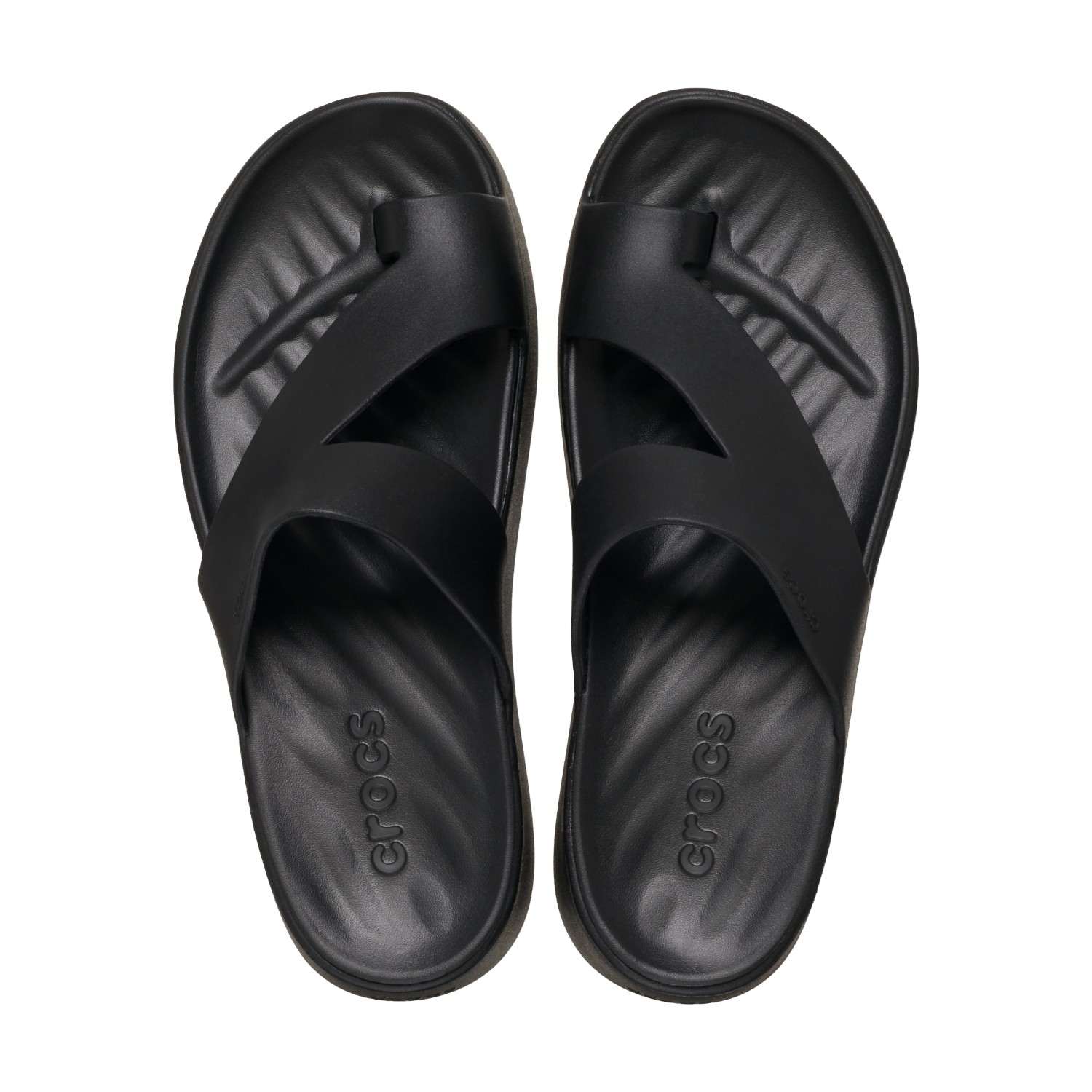 Getaway Platform Toe Loop Women Black Sandals