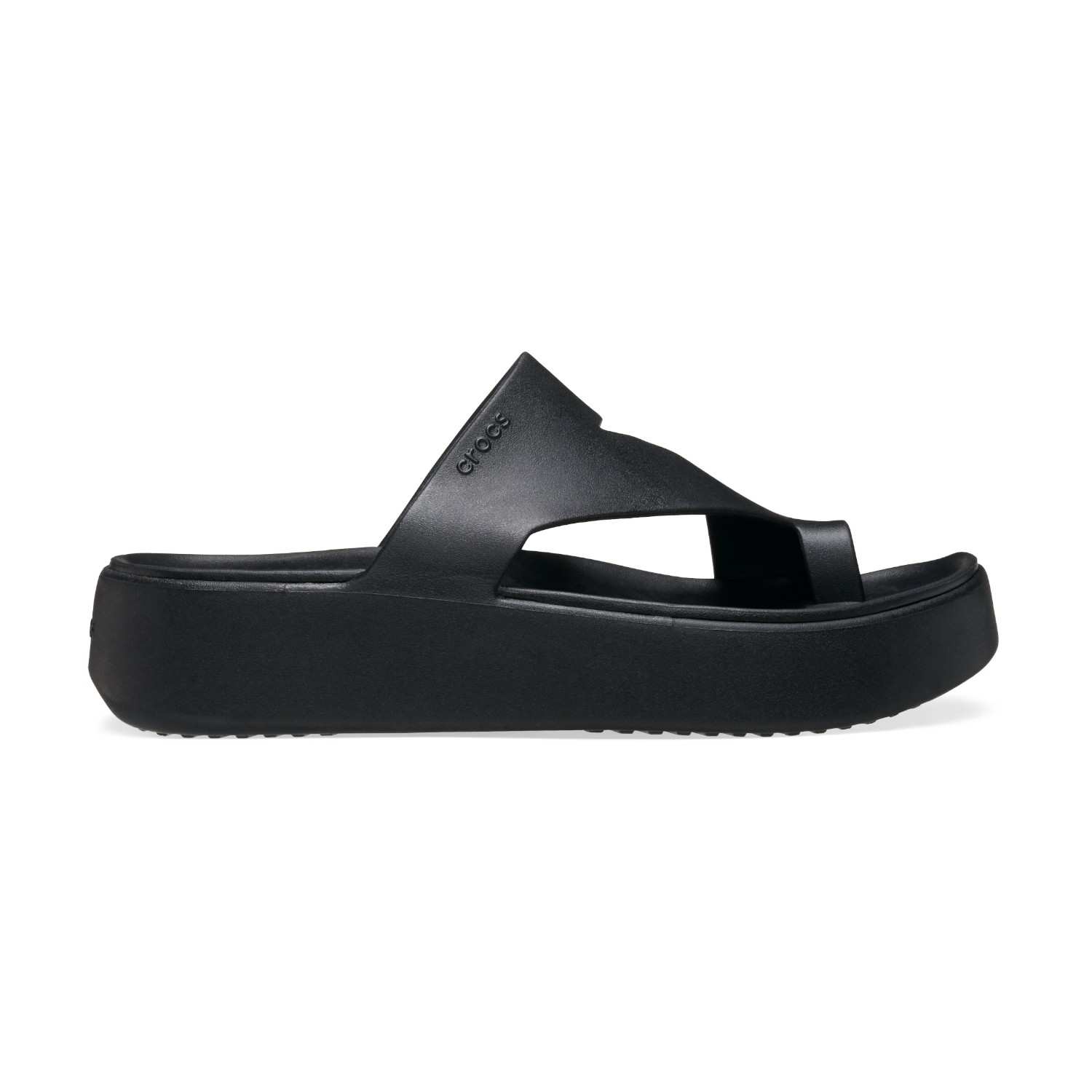Getaway Platform Toe Loop Women Black Sandals