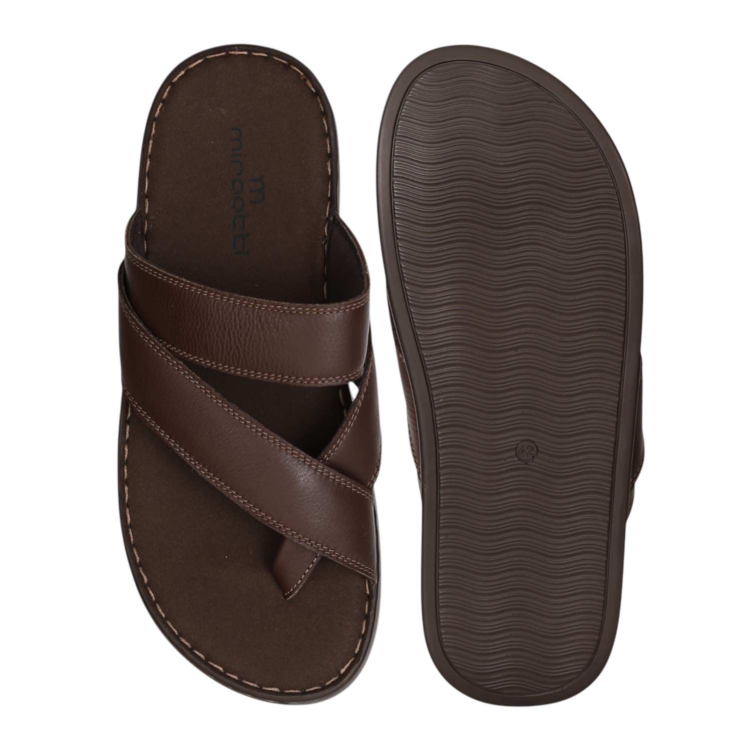 Men Pine Rustic Cross Sandals