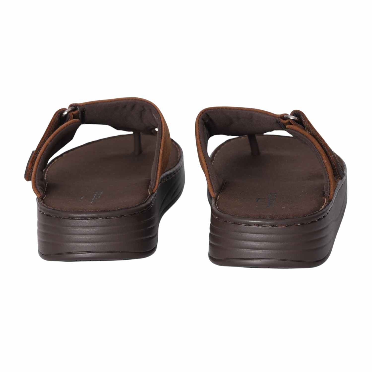 Men Sleek Edge Tan Comfort Thongs