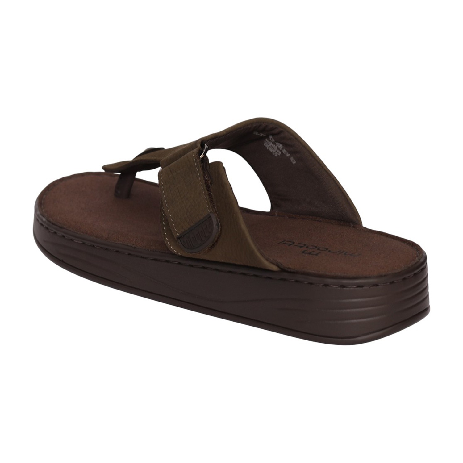 Men Olive Vintage Finish Comfort Sandal