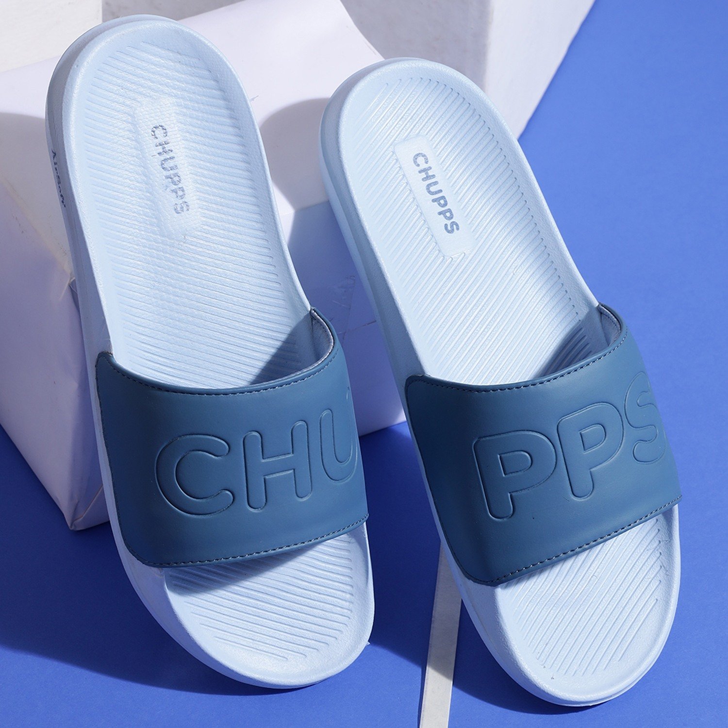 Mens Pure Sky blue Casual Slider