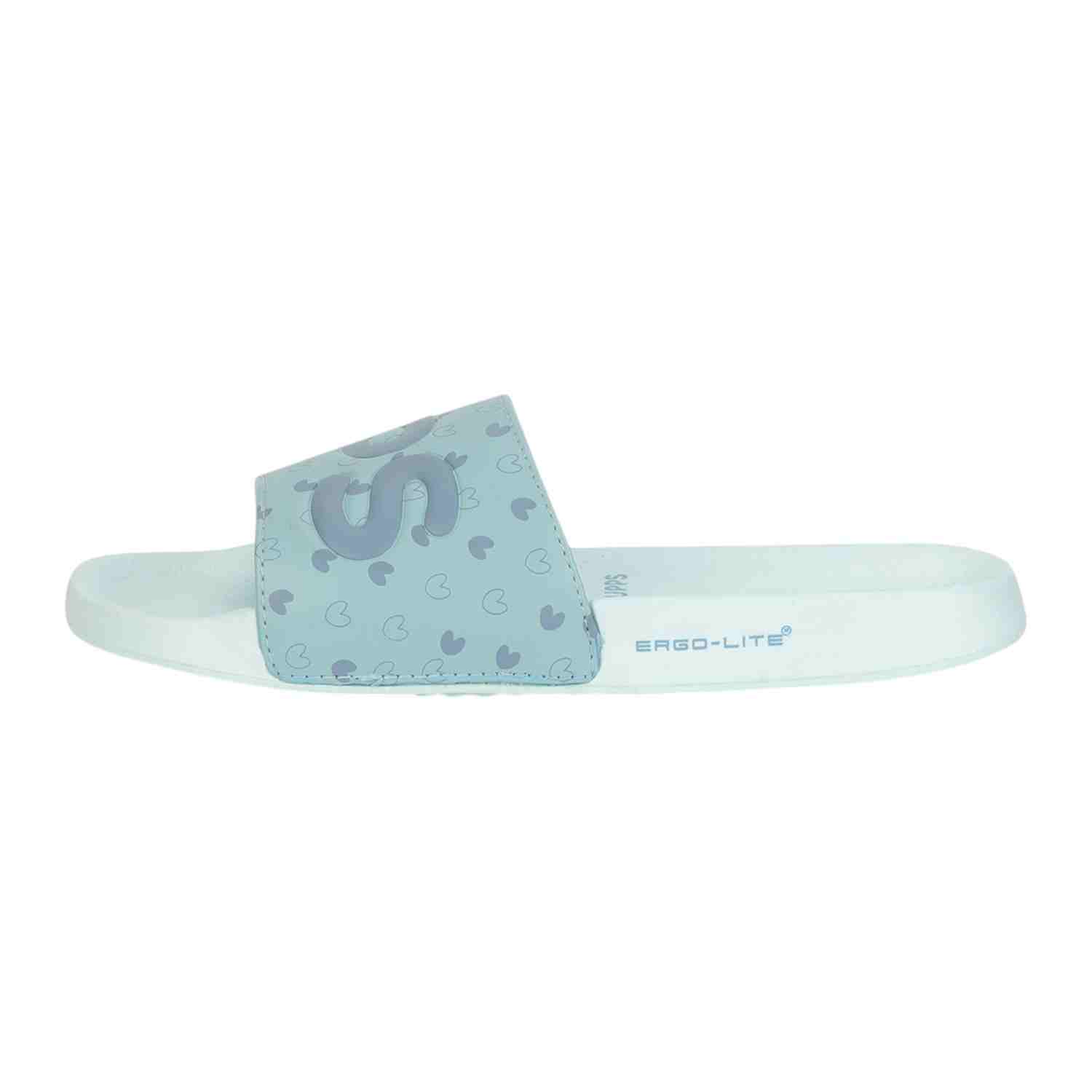 Womens Lovebug Light Blue Casual Slider