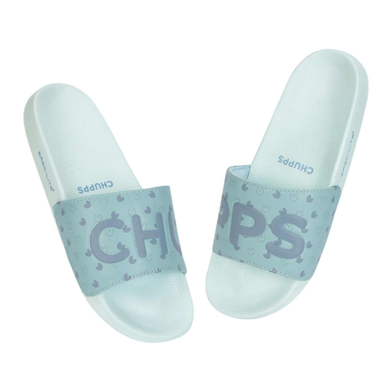 Womens Lovebug Light Blue Casual Slider