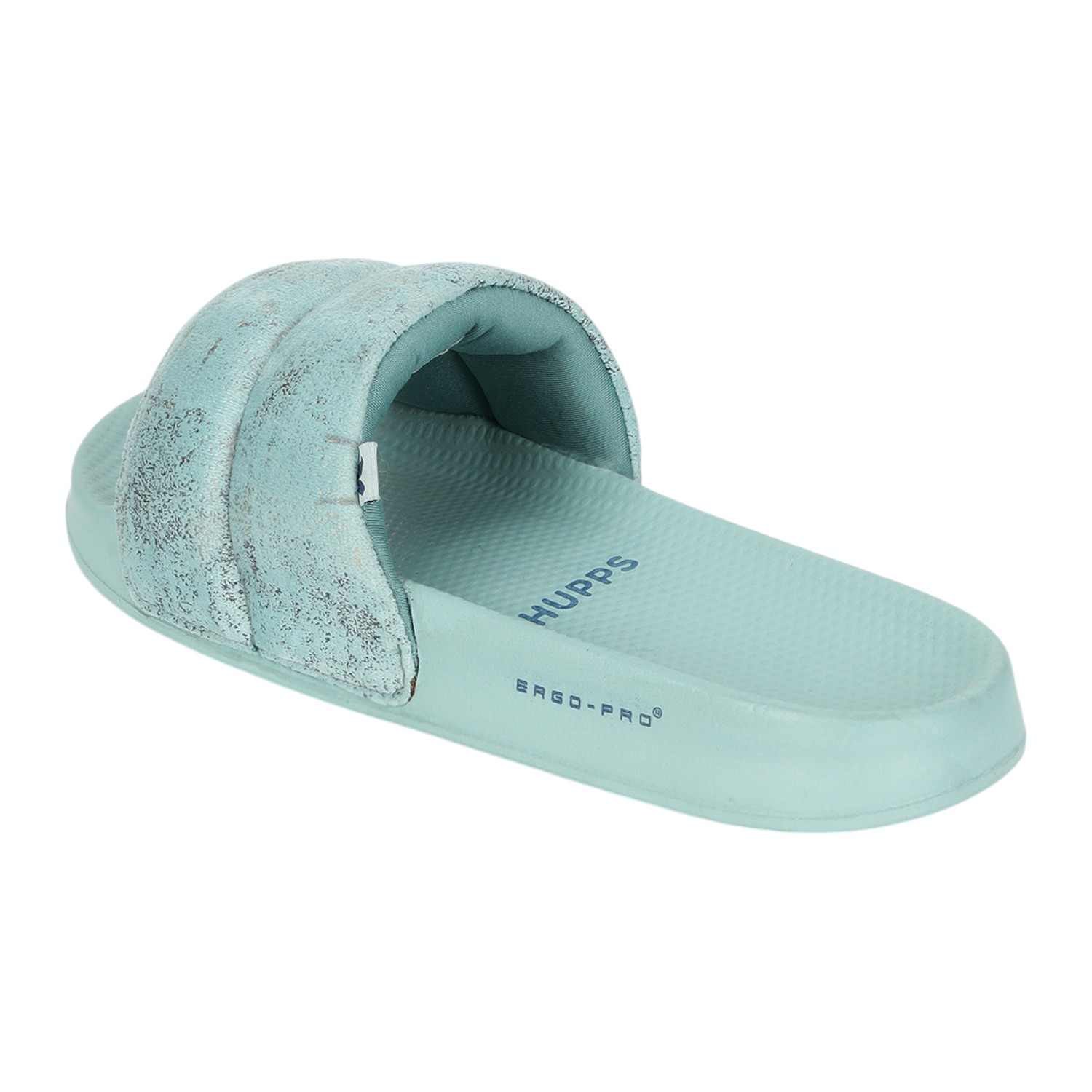 Womens Puff Sky Blue Casual Slider