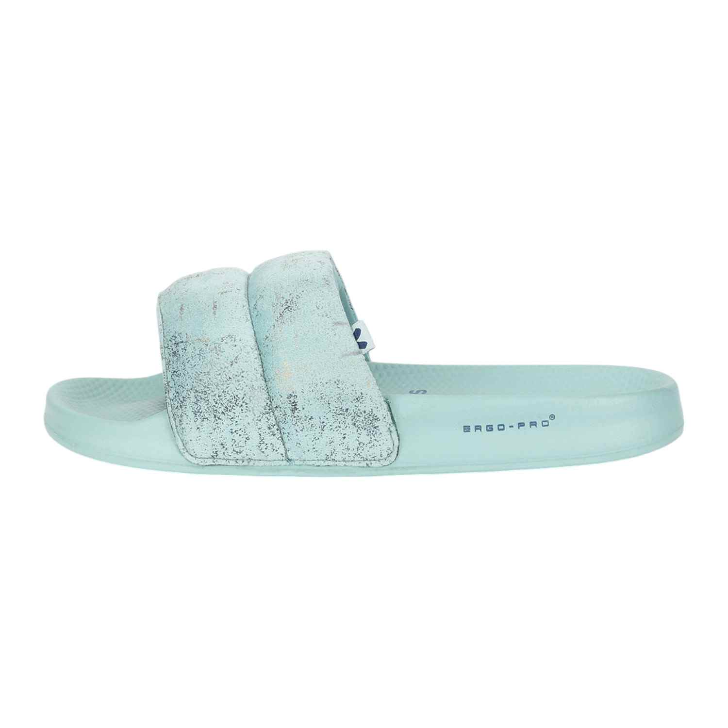 Womens Puff Sky Blue Casual Slider
