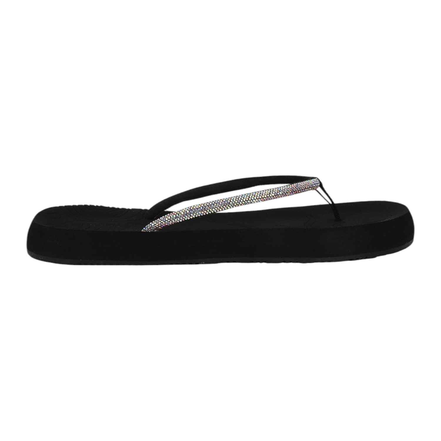 Chupps | Womens Solis Black Casual Slider|2