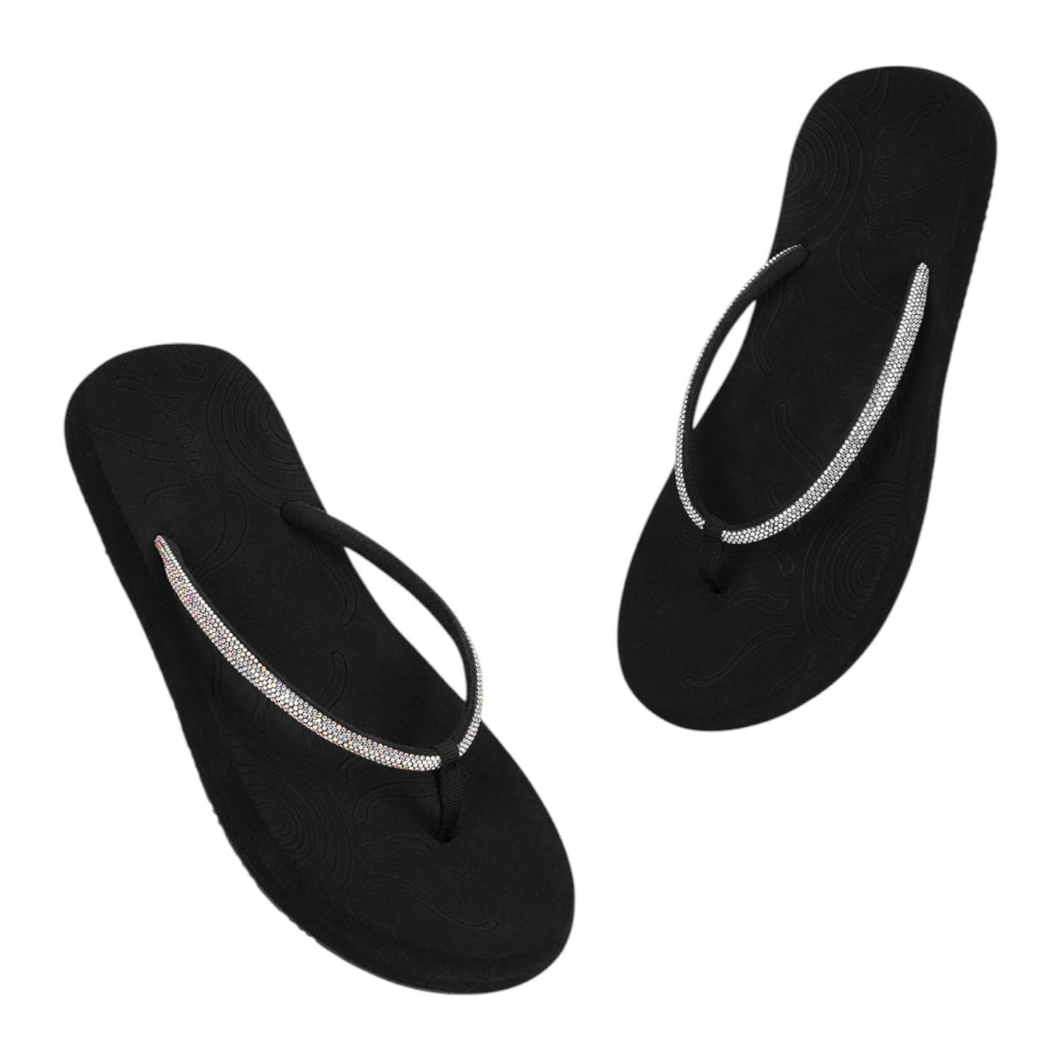 Chupps | Womens Solis Black Casual Slider|1