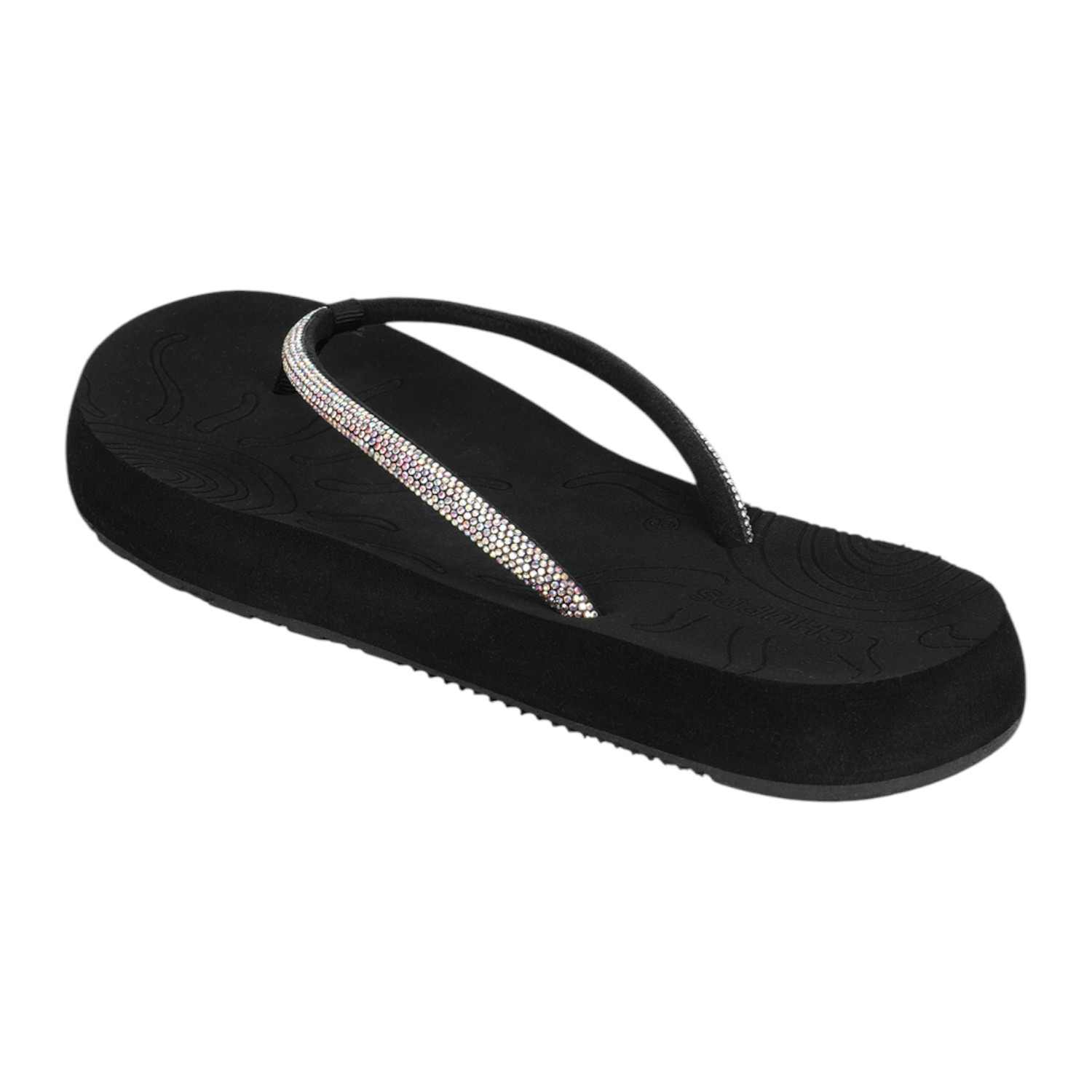 Chupps | Womens Solis Black Casual Slider|5