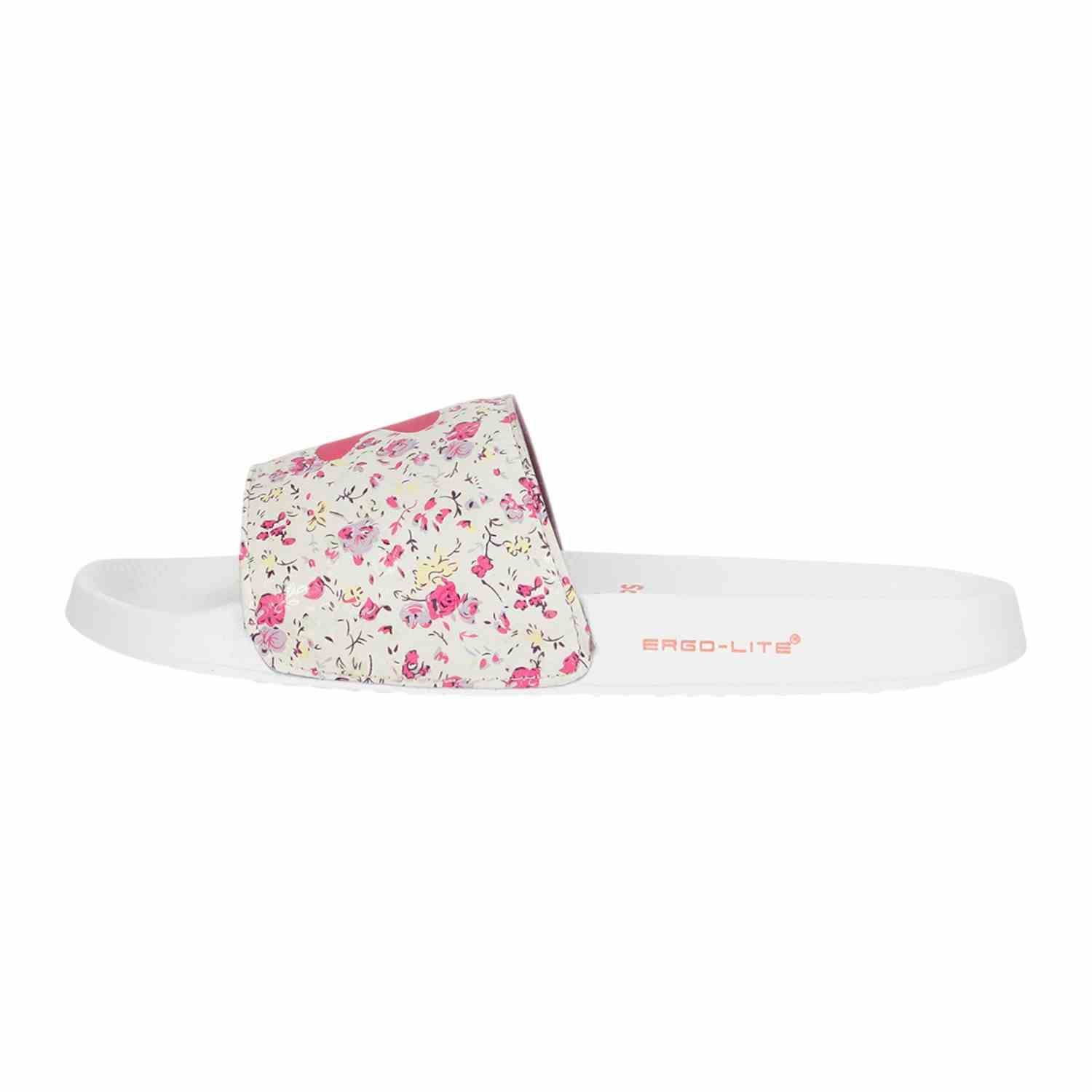 Womens GRACE WHITE PINK Casual Slider