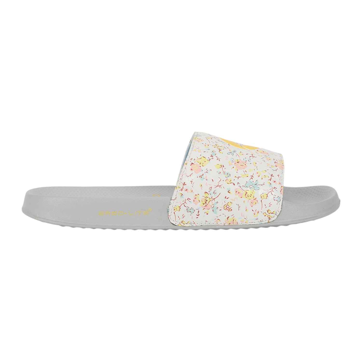 Womens GRACE WHITE YELLOW Casual Slider