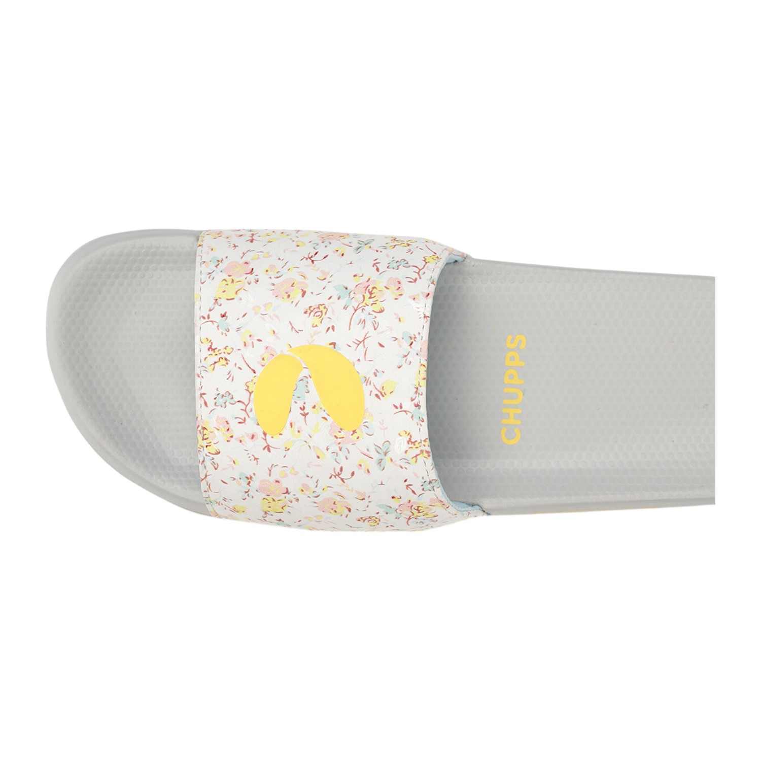 Womens GRACE WHITE YELLOW Casual Slider