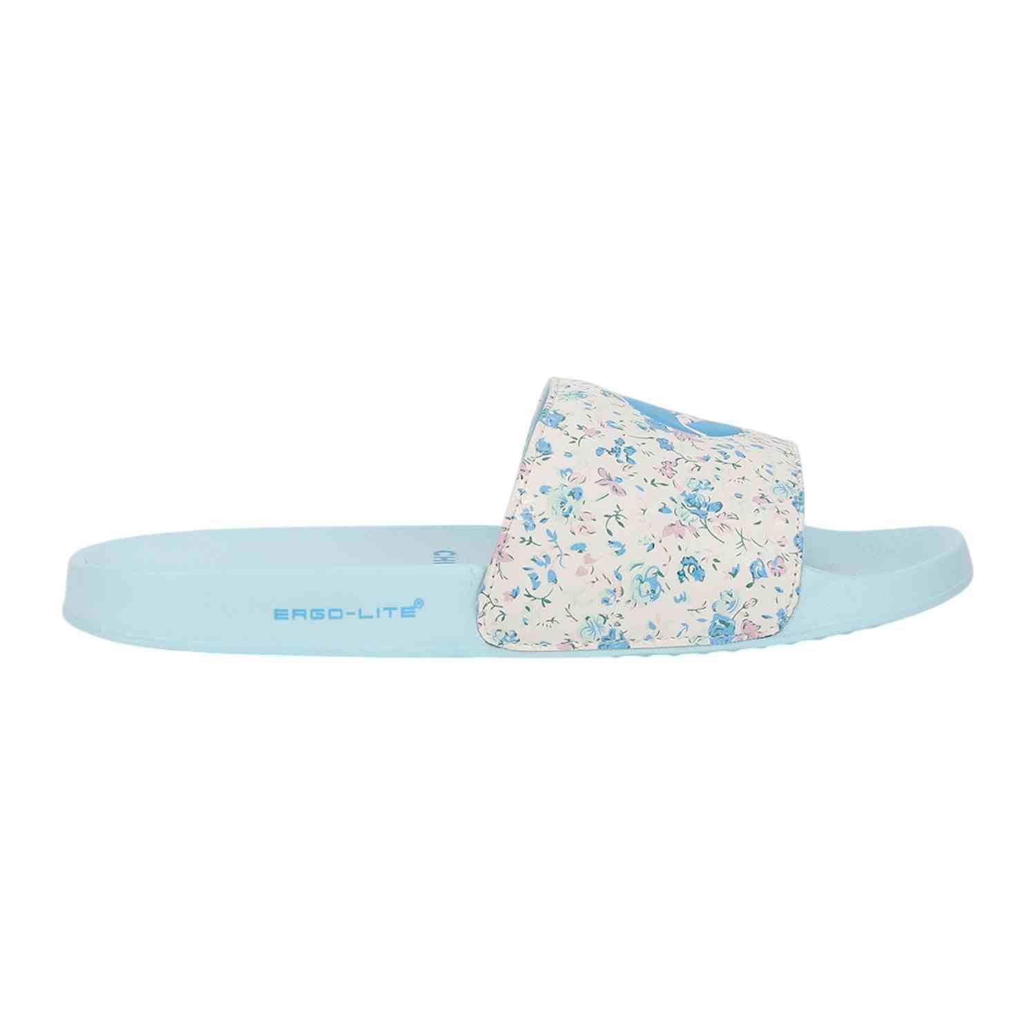 Womens GRACE WHITE BLUE Casual Slider