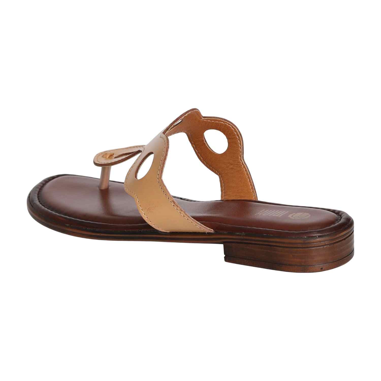 Women's Cream Cascade Cut-Out Slip-On Flats