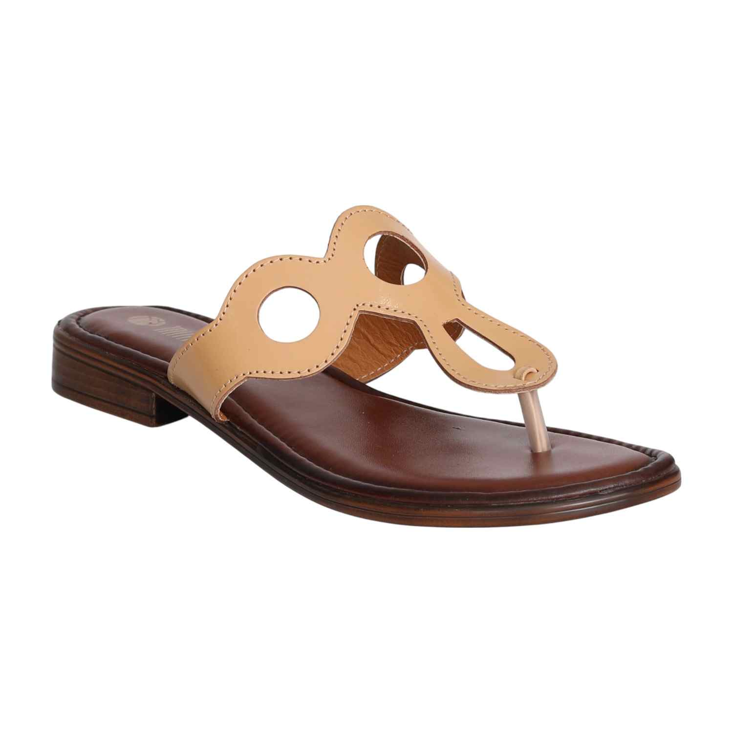 Women's Cream Cascade Cut-Out Slip-On Flats
