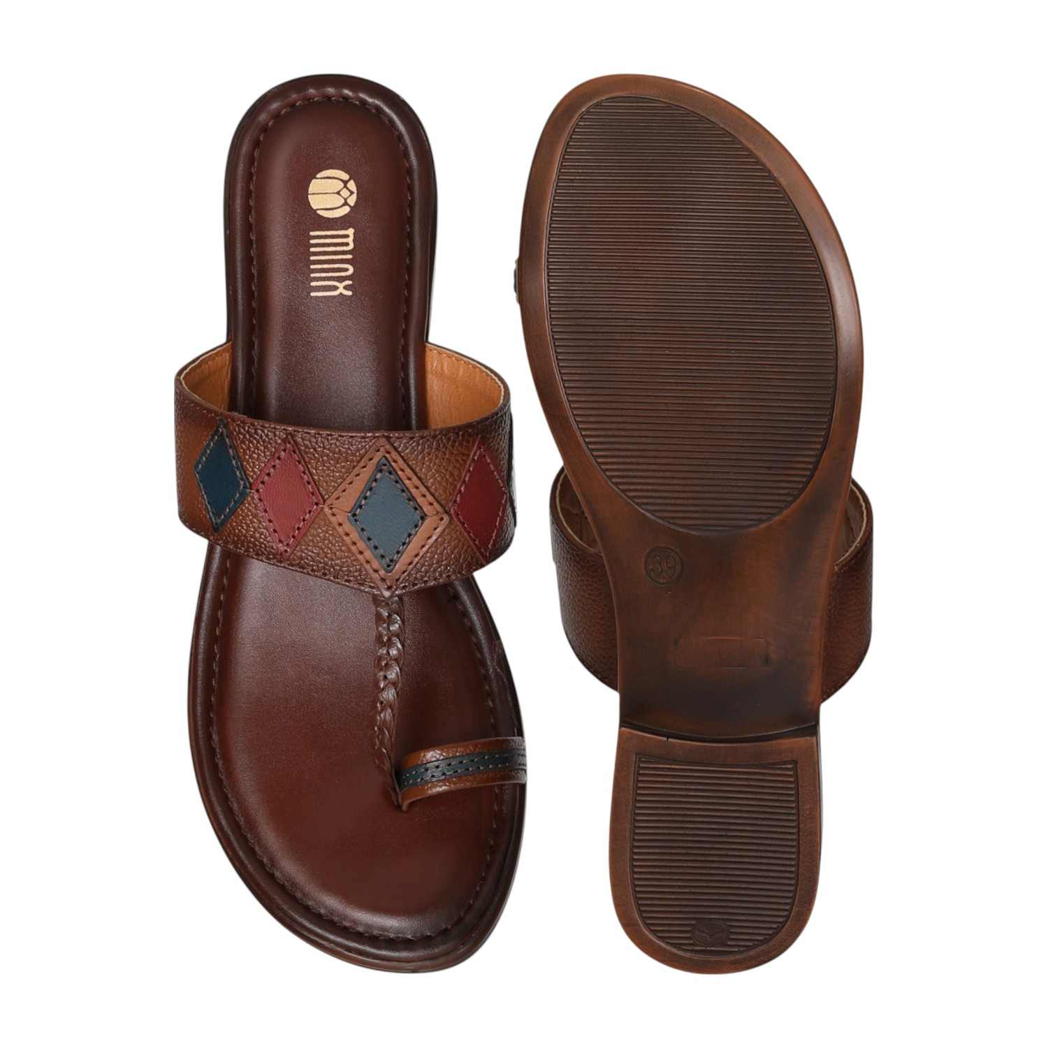 Women's  Artisan Burnt Sienna Toe Ring  Sandal