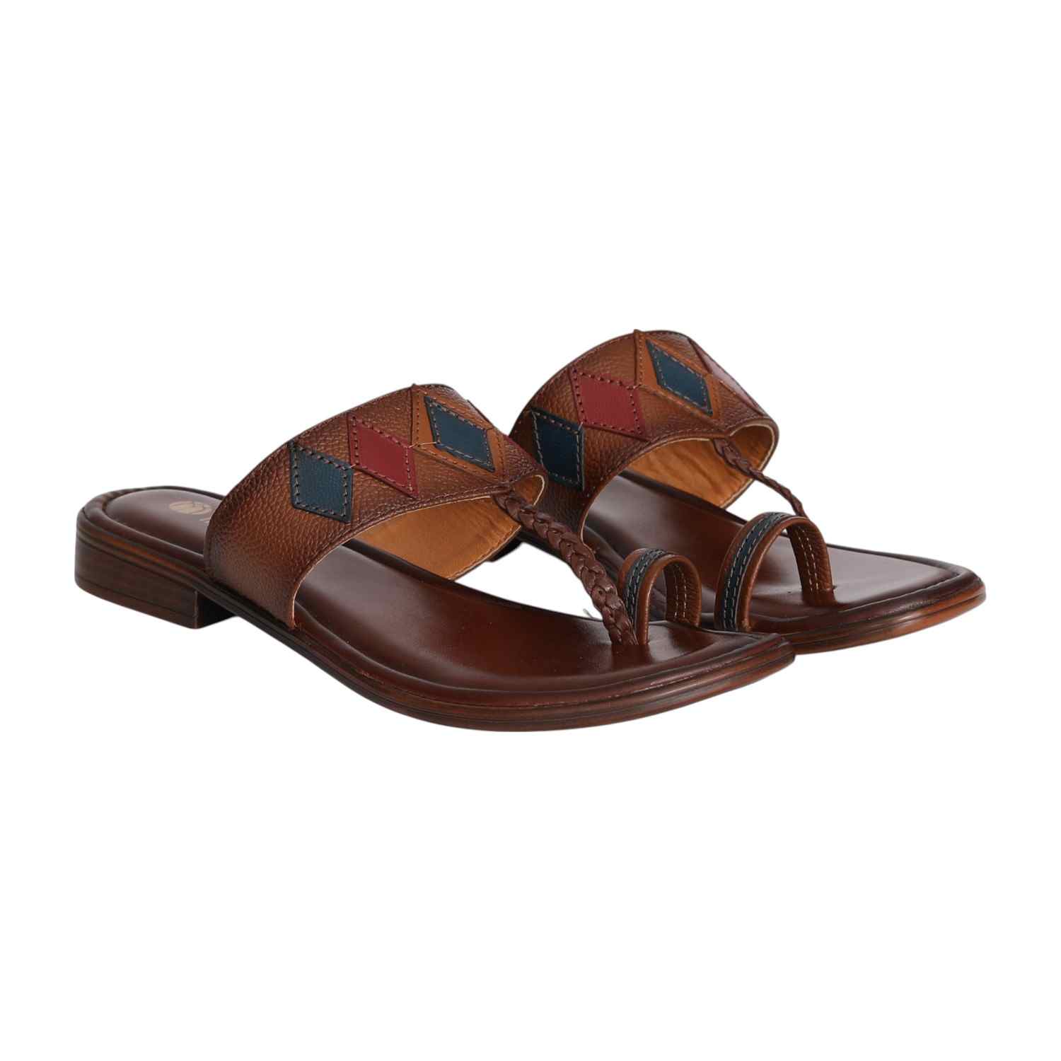 Women's  Artisan Burnt Sienna Toe Ring  Sandal