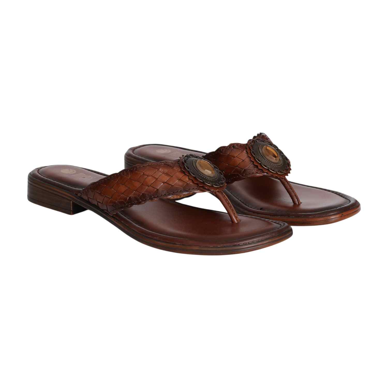 Women's Chestnut Grace Braided Heel Sandal