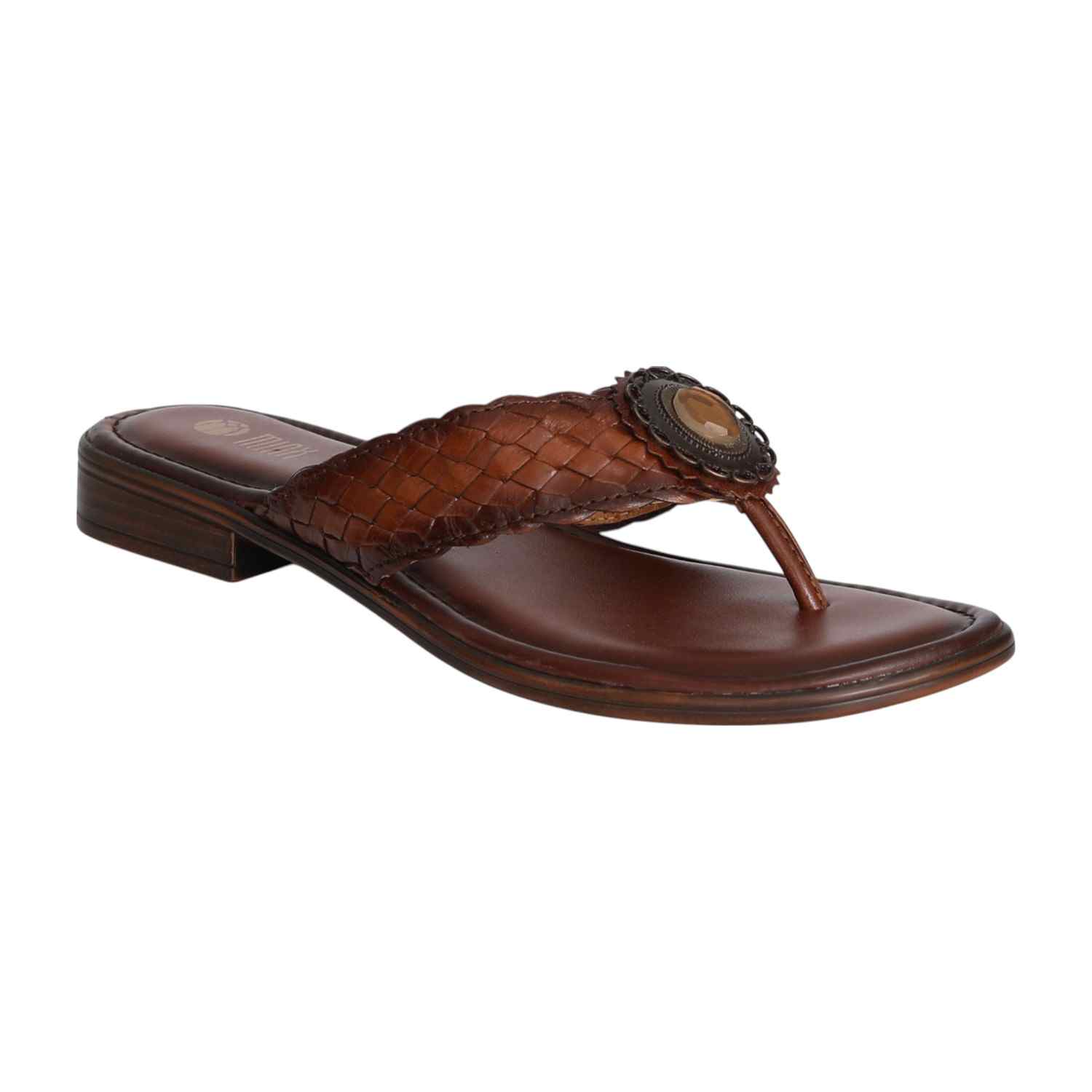Women's Chestnut Grace Braided Heel Sandal