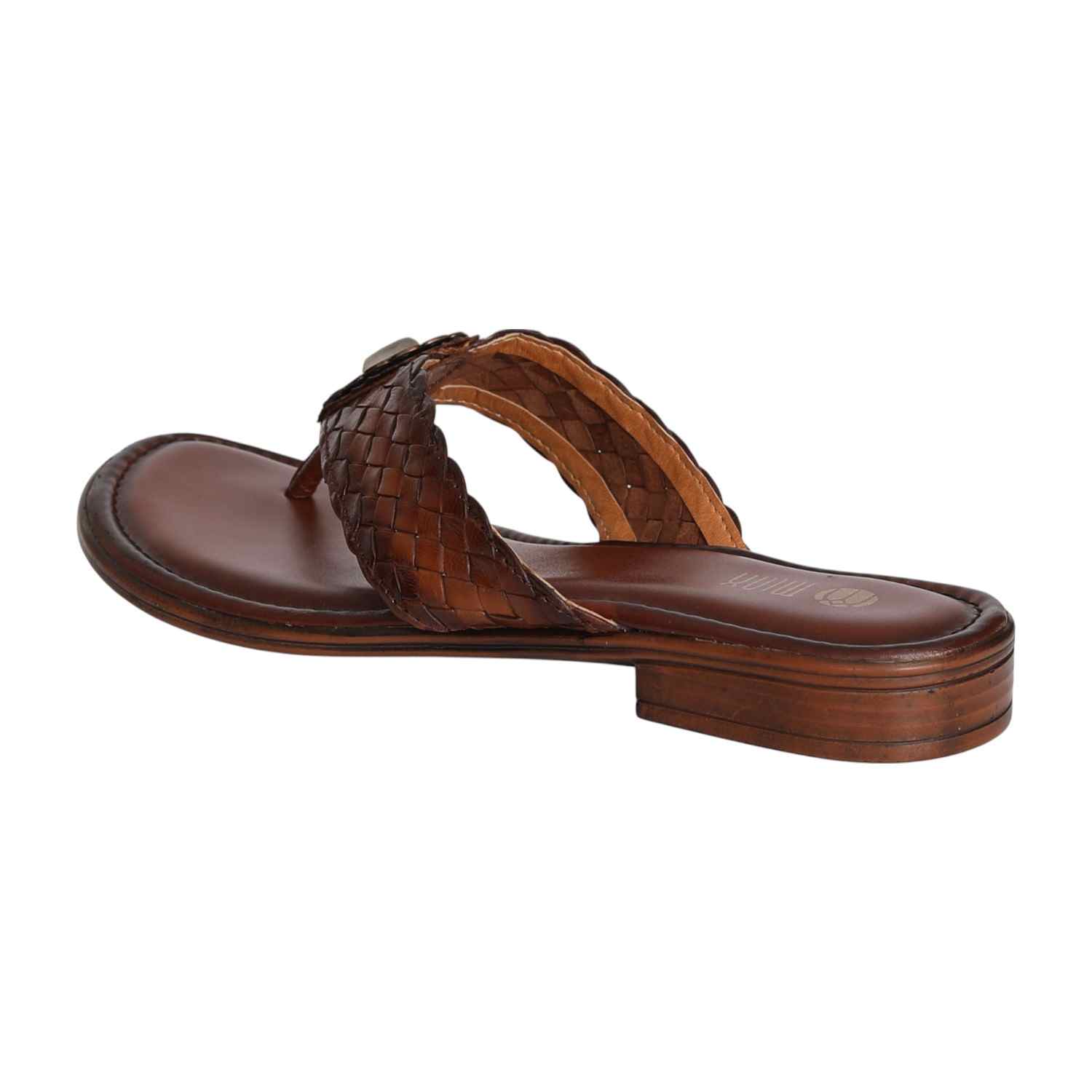 Women's Chestnut Grace Braided Heel Sandal