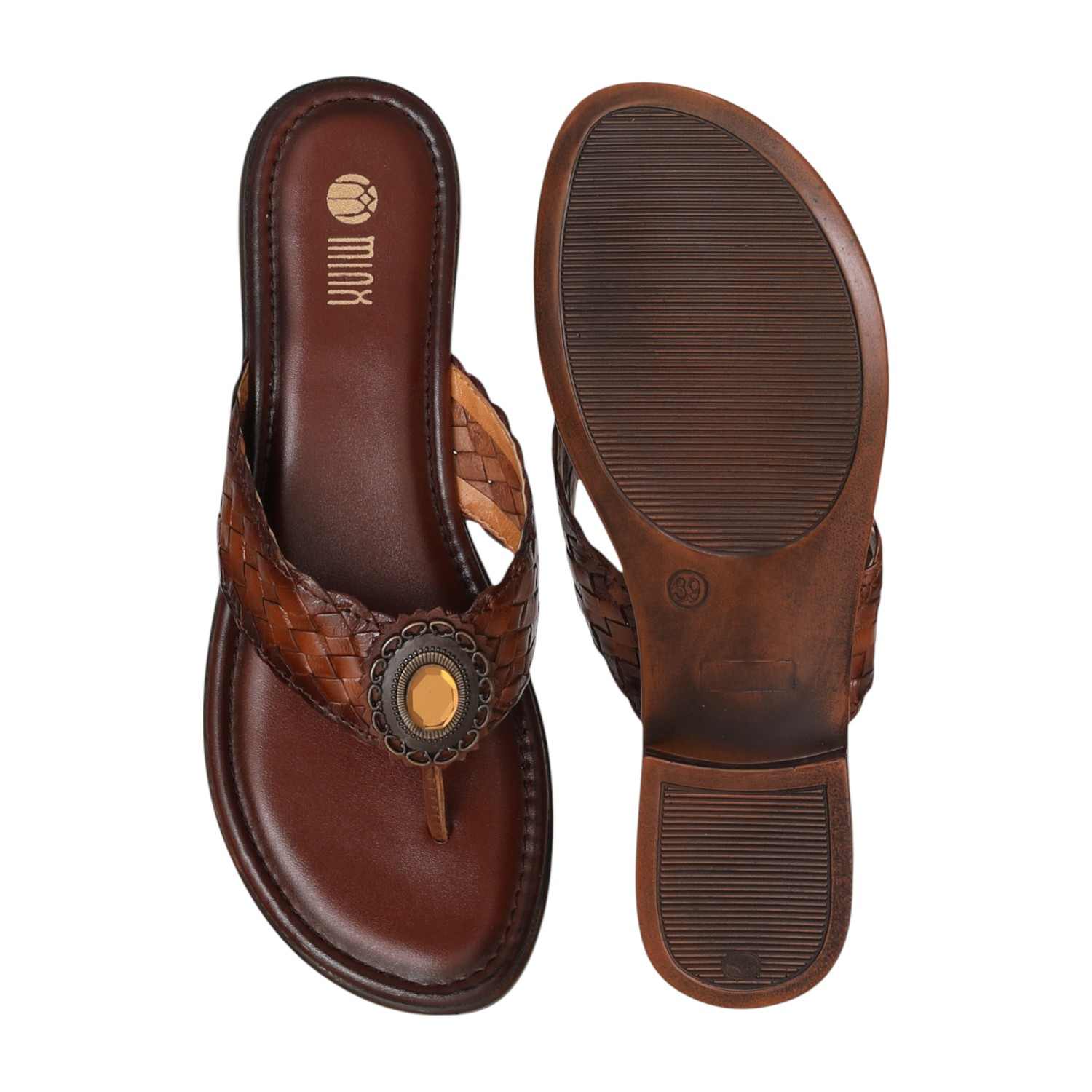 Women's Chestnut Grace Braided Heel Sandal