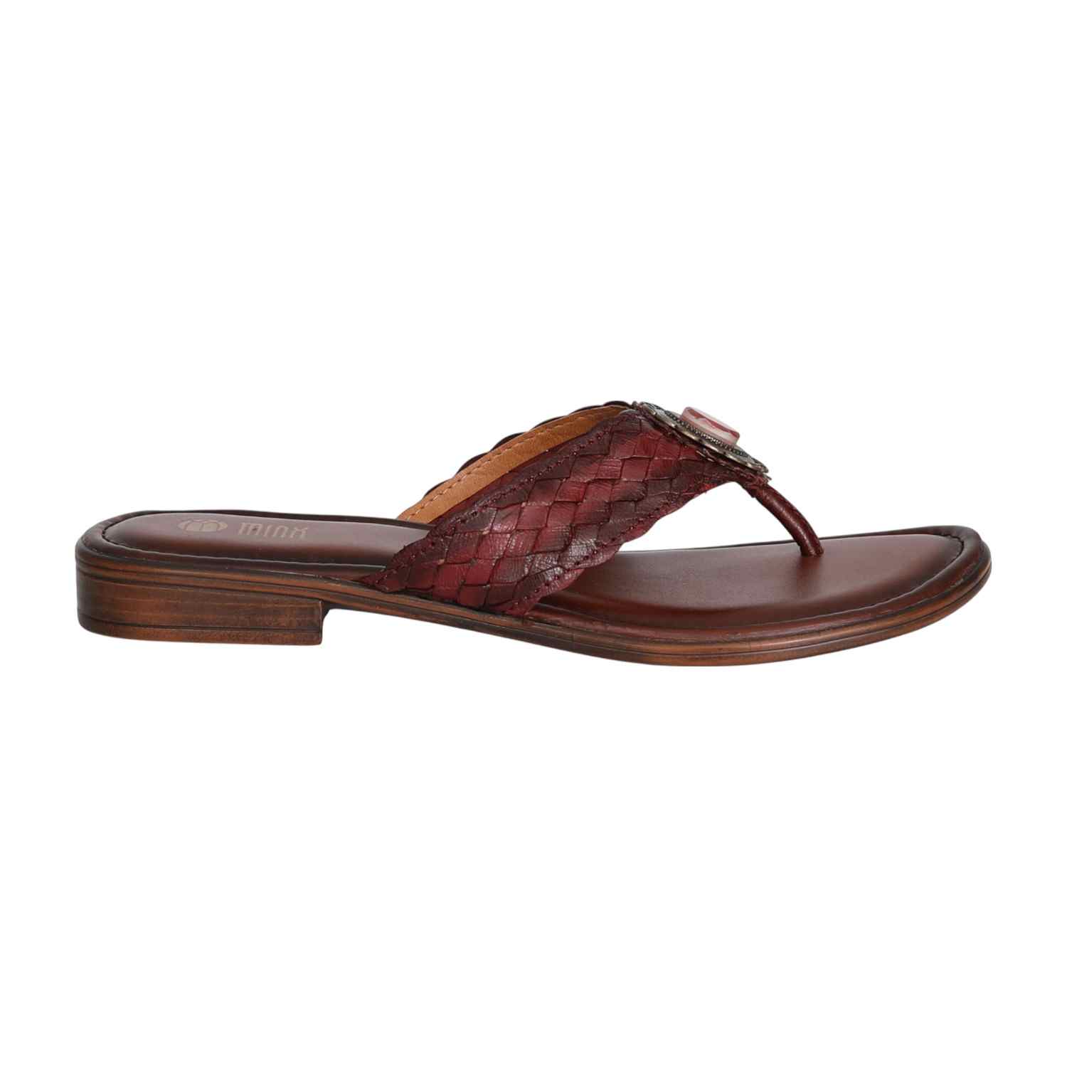 Women's Crimson Crest Braided Heel Sandal