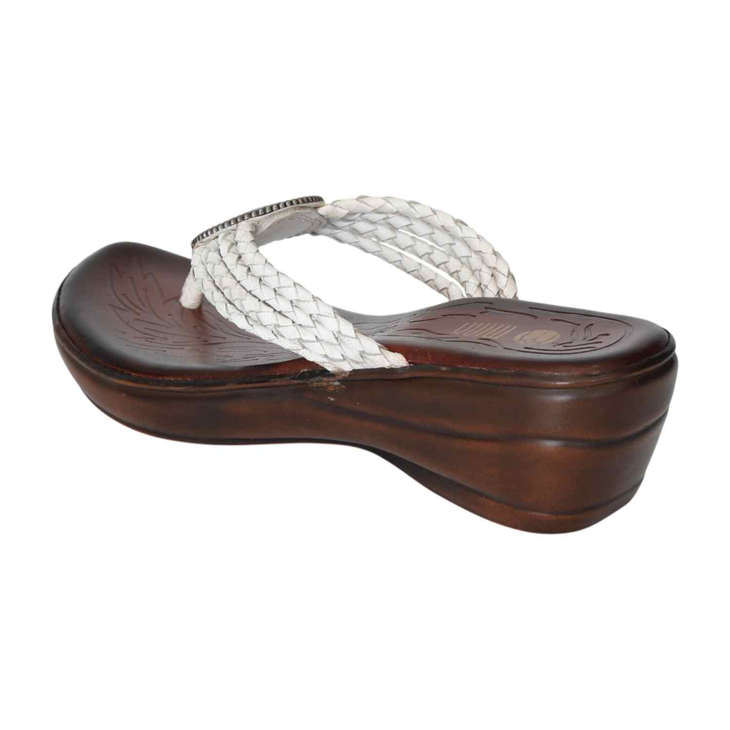 Women's White Crest Thongs