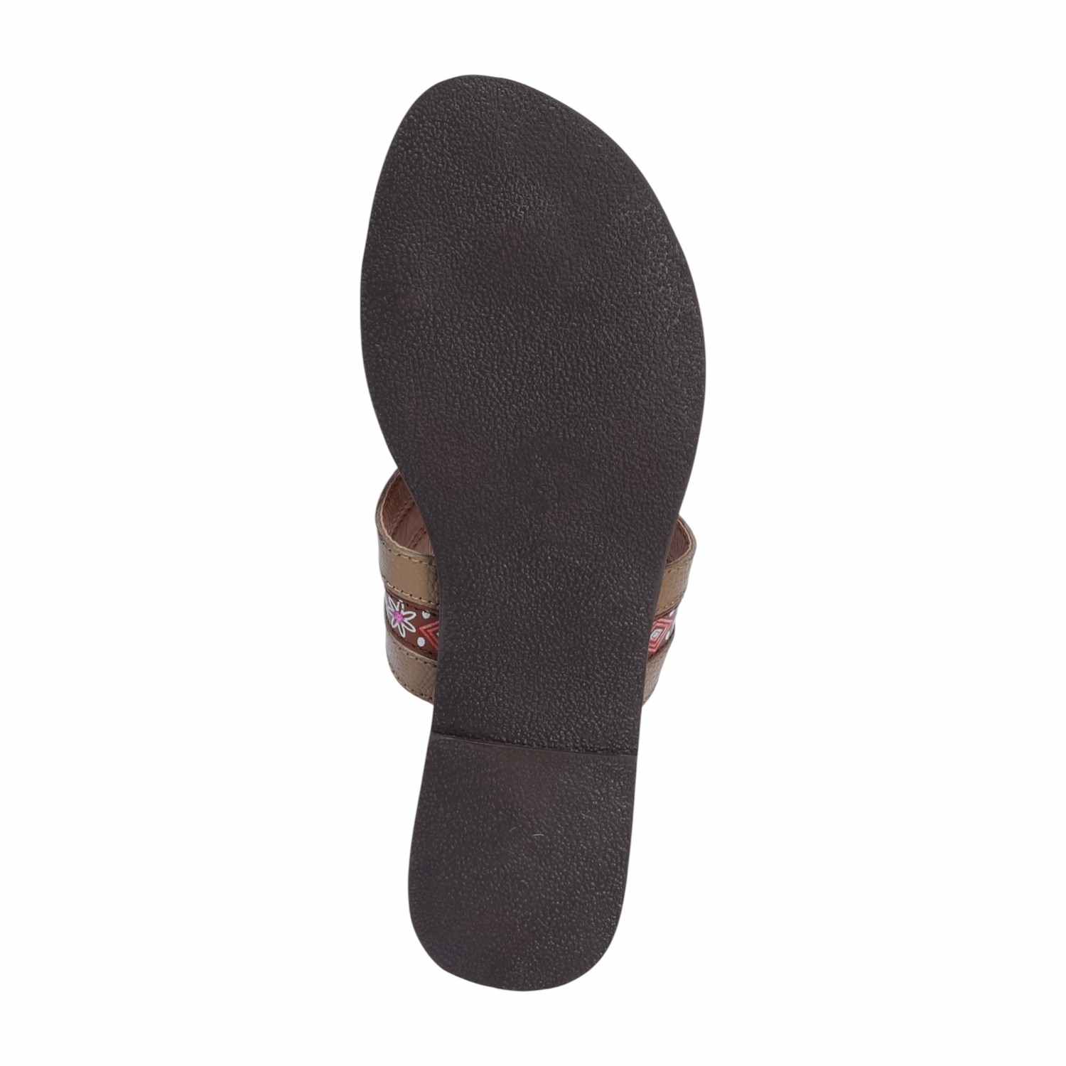 Beige Coloured Kolhapuris for Women
