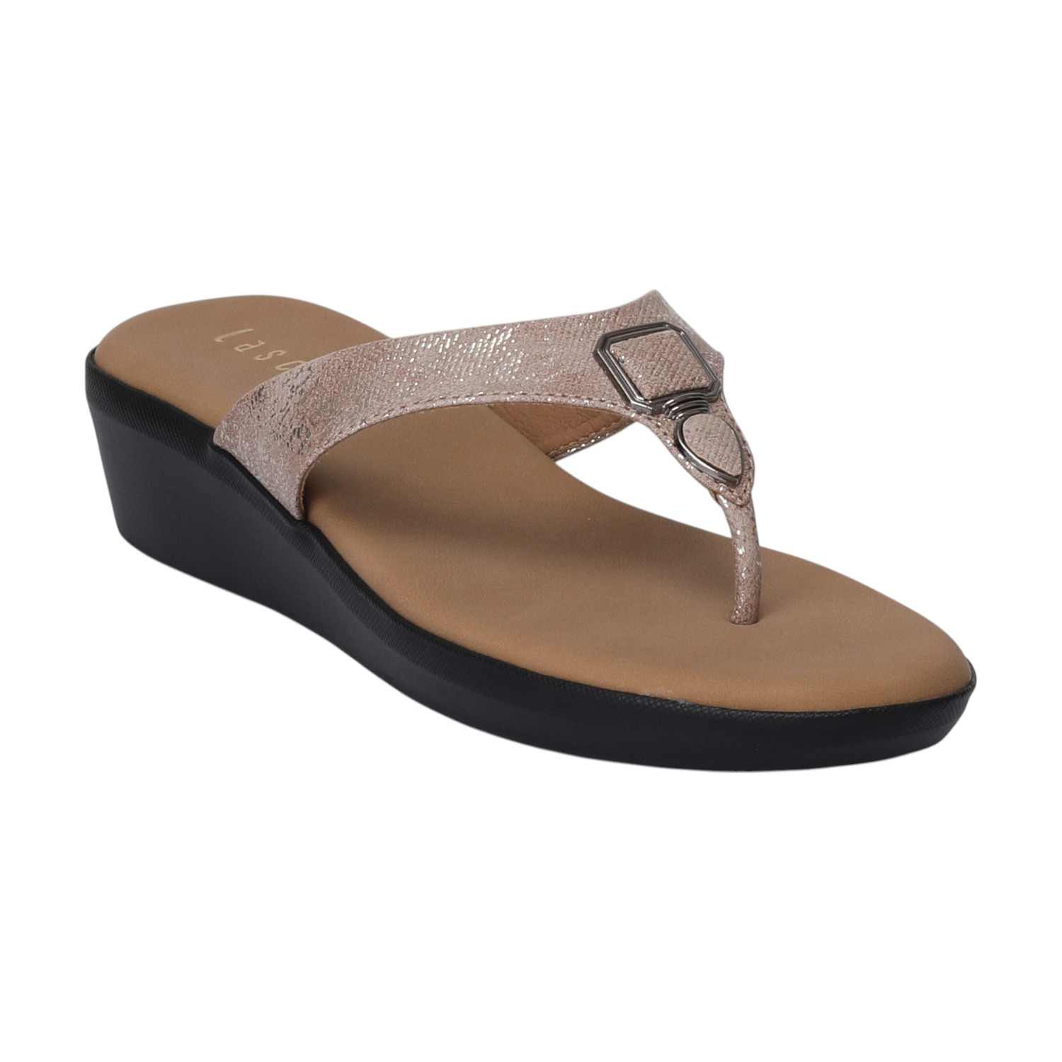 Chickoo Coloured Casual Wedges for Women
